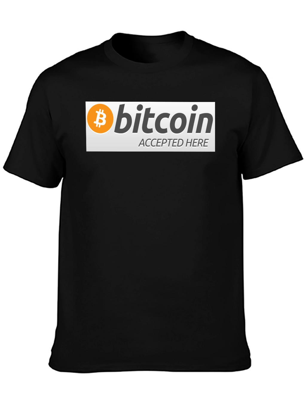 Bitcoin Accepted Here Graphic Tee - Crypto T-Shirt