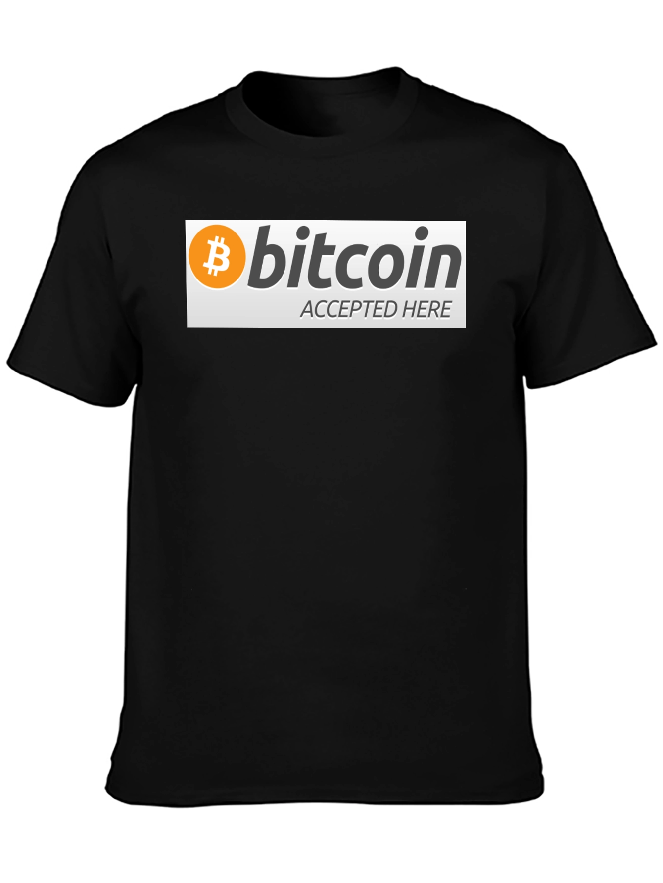 Bitcoin Accepted Here Graphic Tee - Crypto T-Shirt