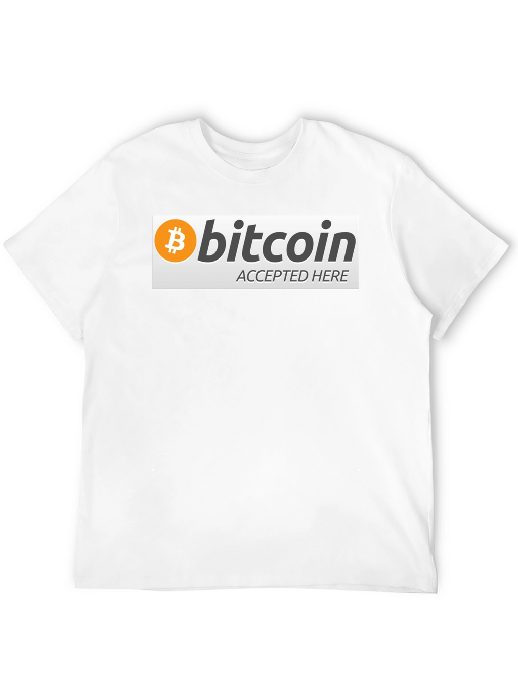 Bitcoin Accepted Here Graphic Tee - Crypto T-Shirt