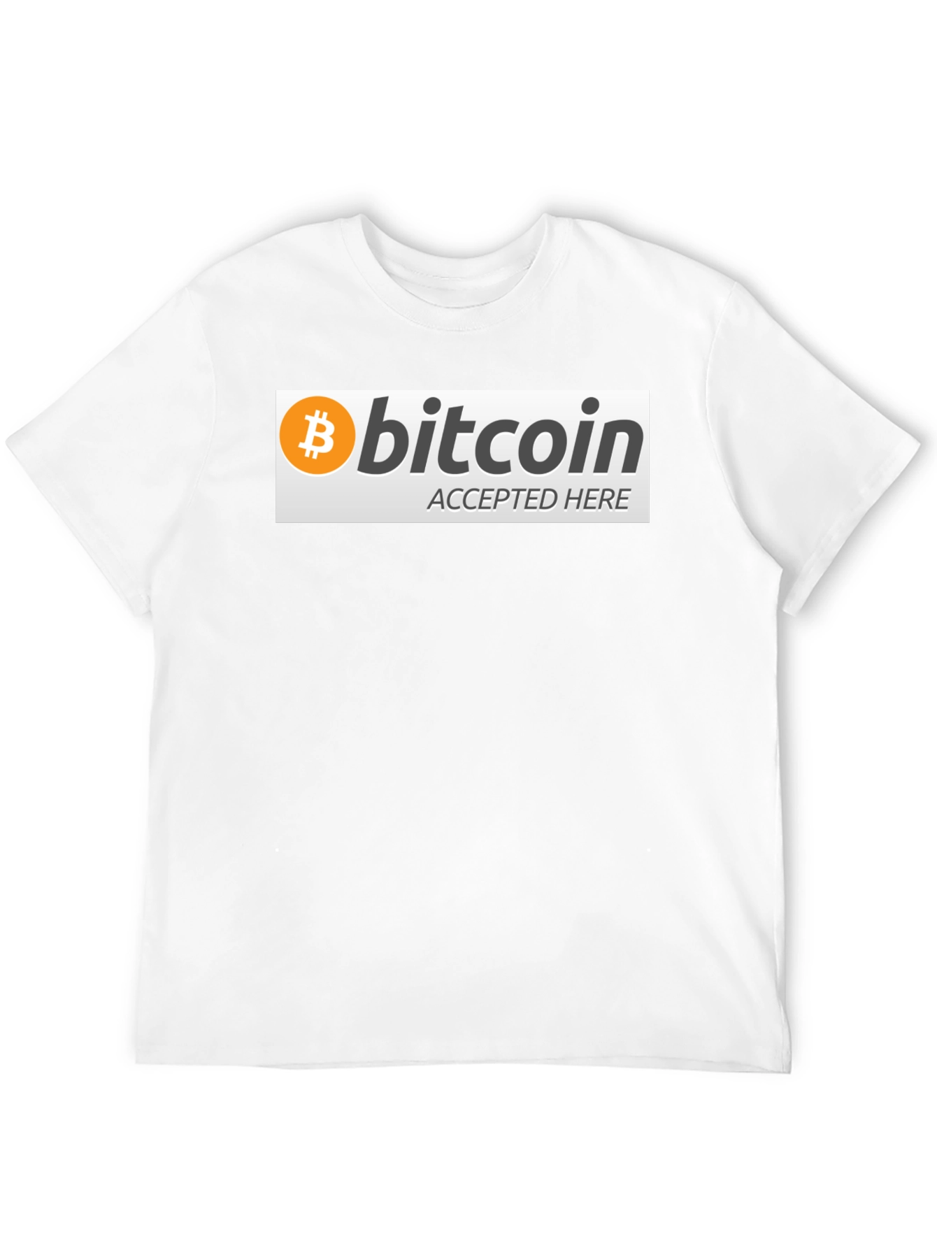 Bitcoin Accepted Here Graphic Tee - Crypto T-Shirt