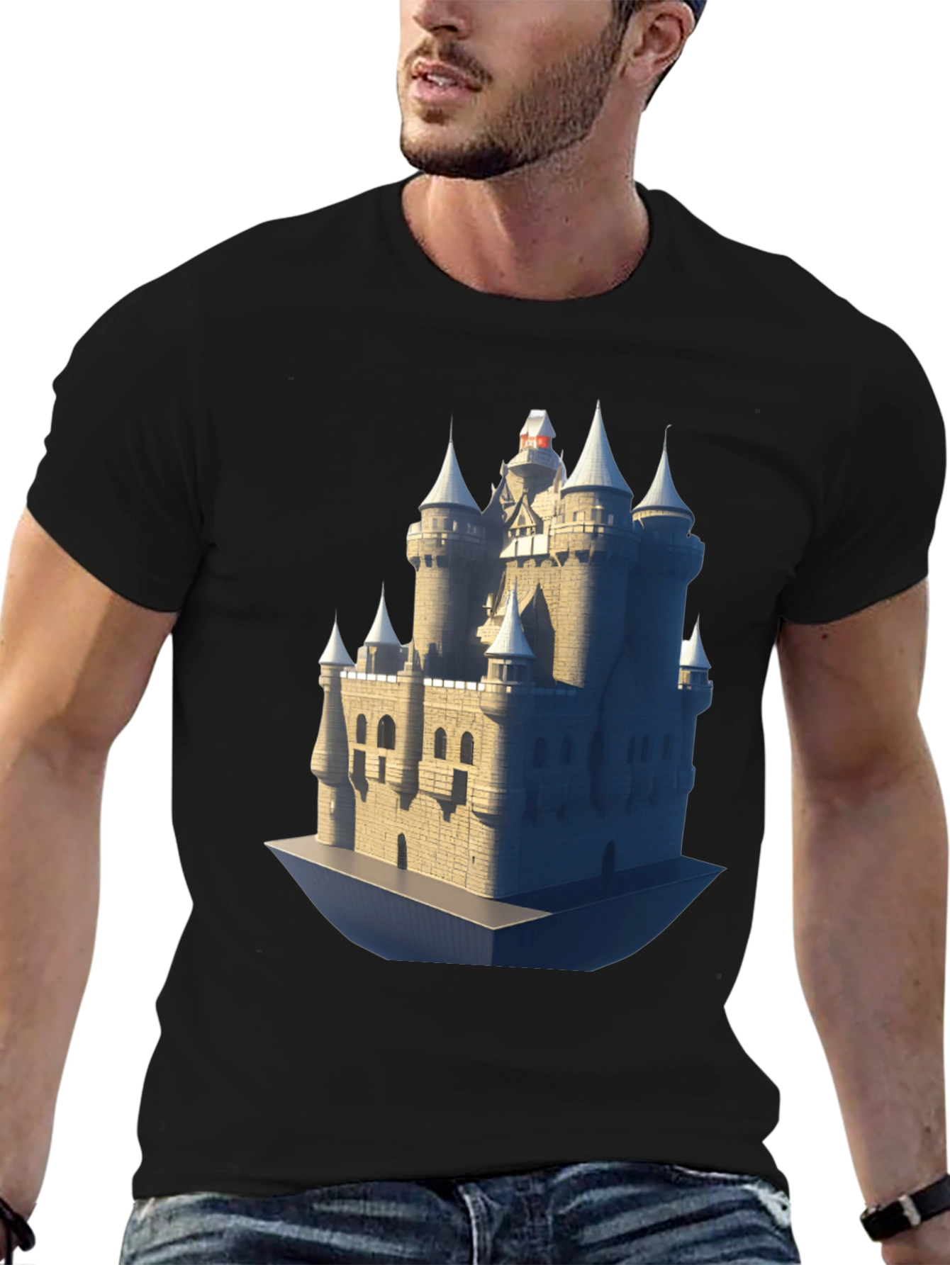 Castle Graphic Tee - Medieval Fortress T-Shirt