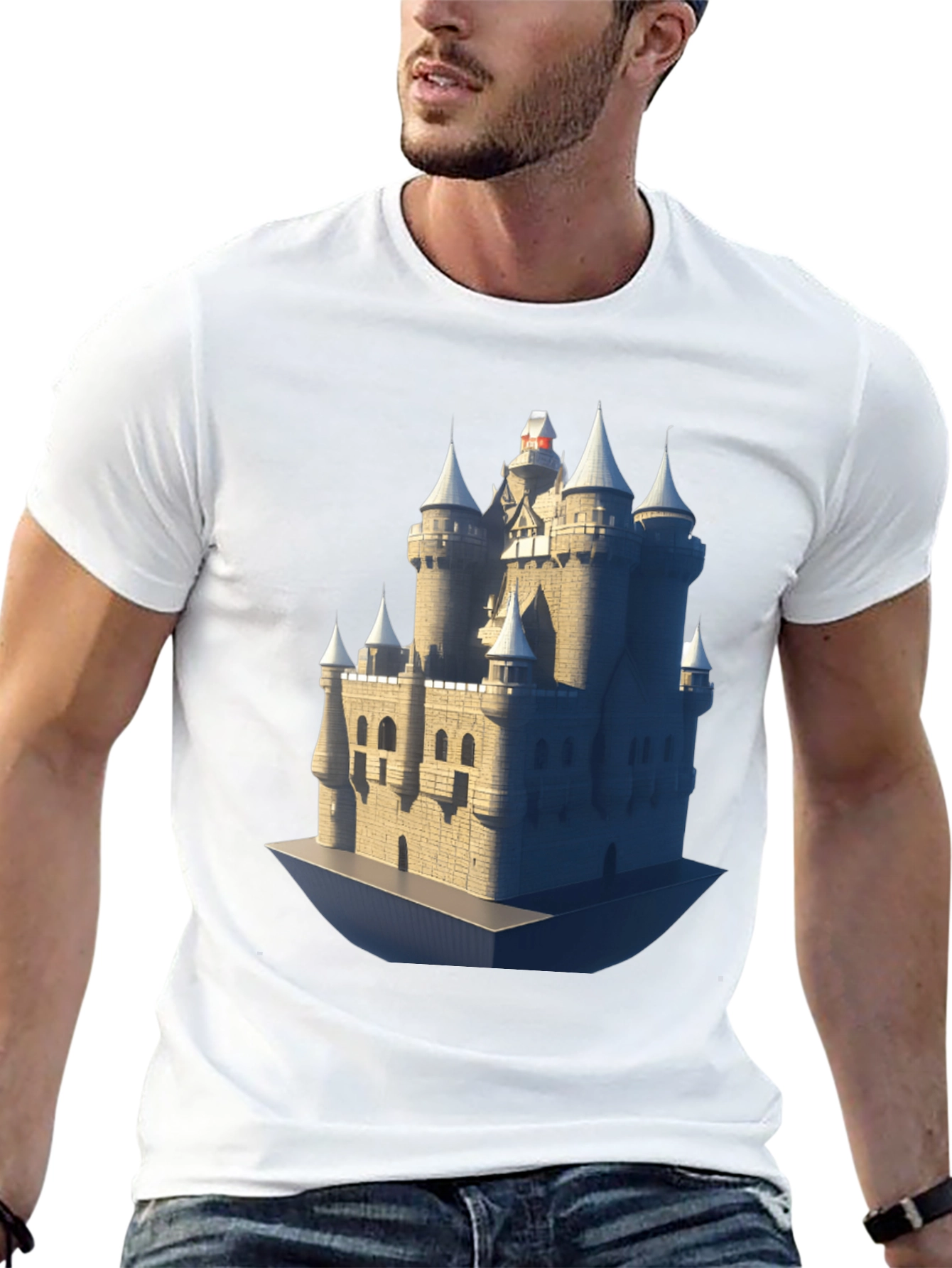 Castle Graphic Tee - Medieval Fortress T-Shirt