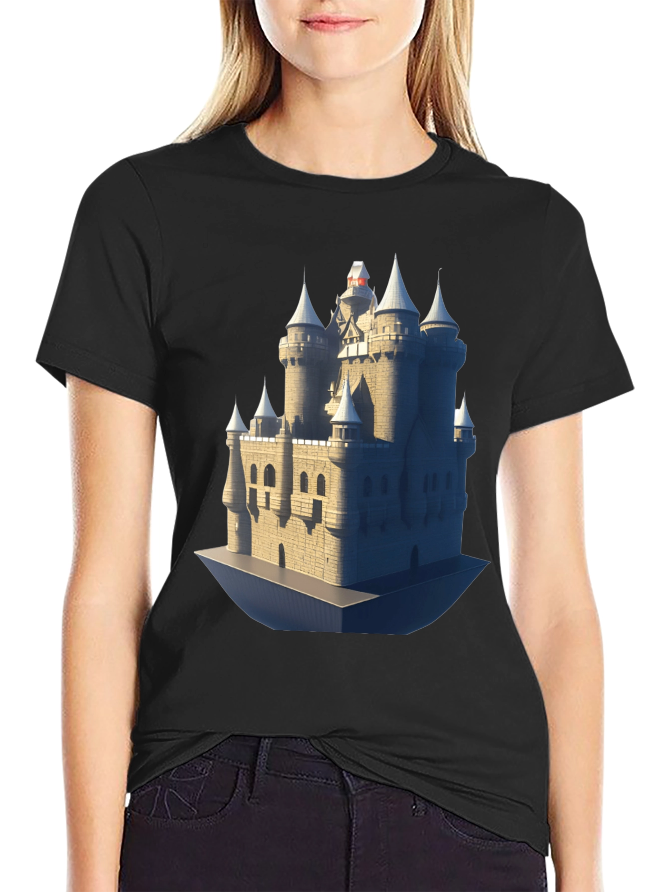 Castle Graphic Tee - Medieval Fortress T-Shirt