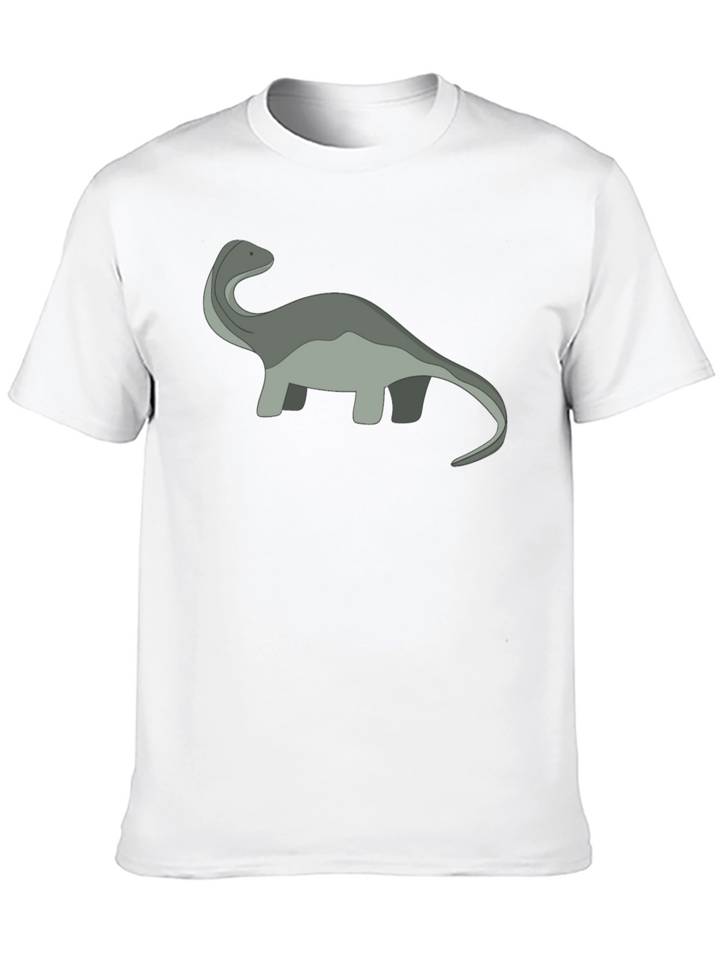 Cartoon Dinosaur Graphic Tee - Black