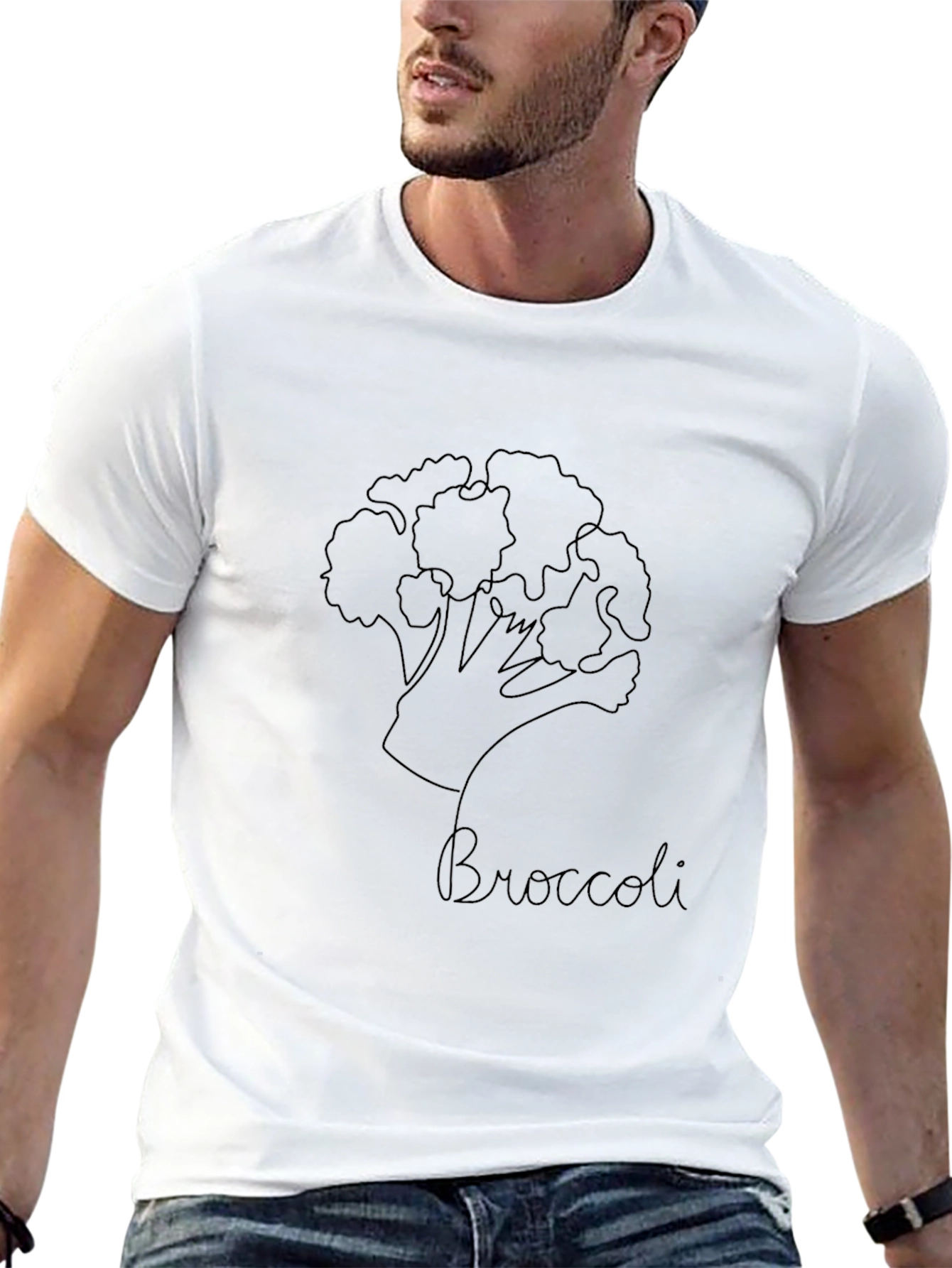 Broccoli T-Shirt - Minimalist Vegetable Tee