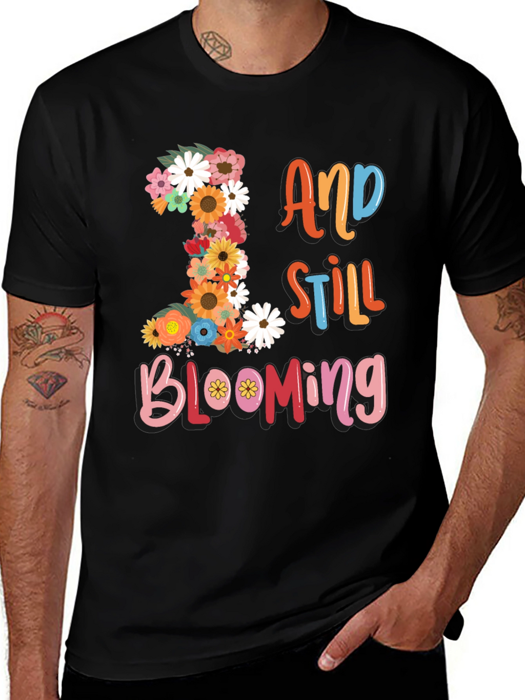 Floral Birthday T-Shirt - 1 And Still Blooming
