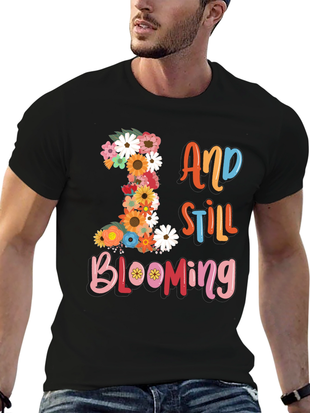 Floral Birthday T-Shirt - 1 And Still Blooming