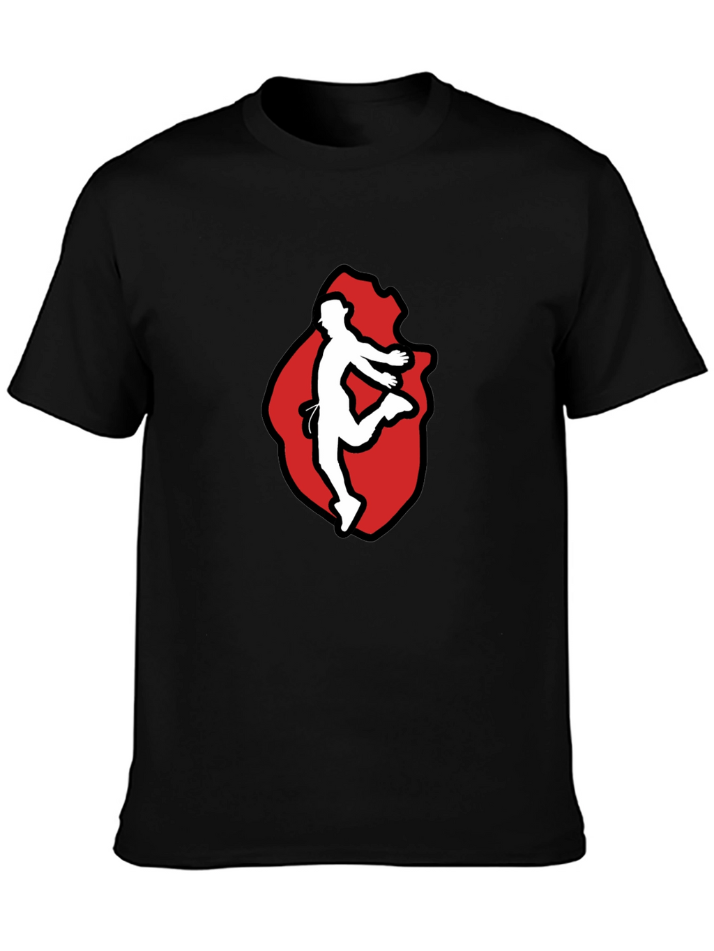 Black T-Shirt with Dancer Graphic
