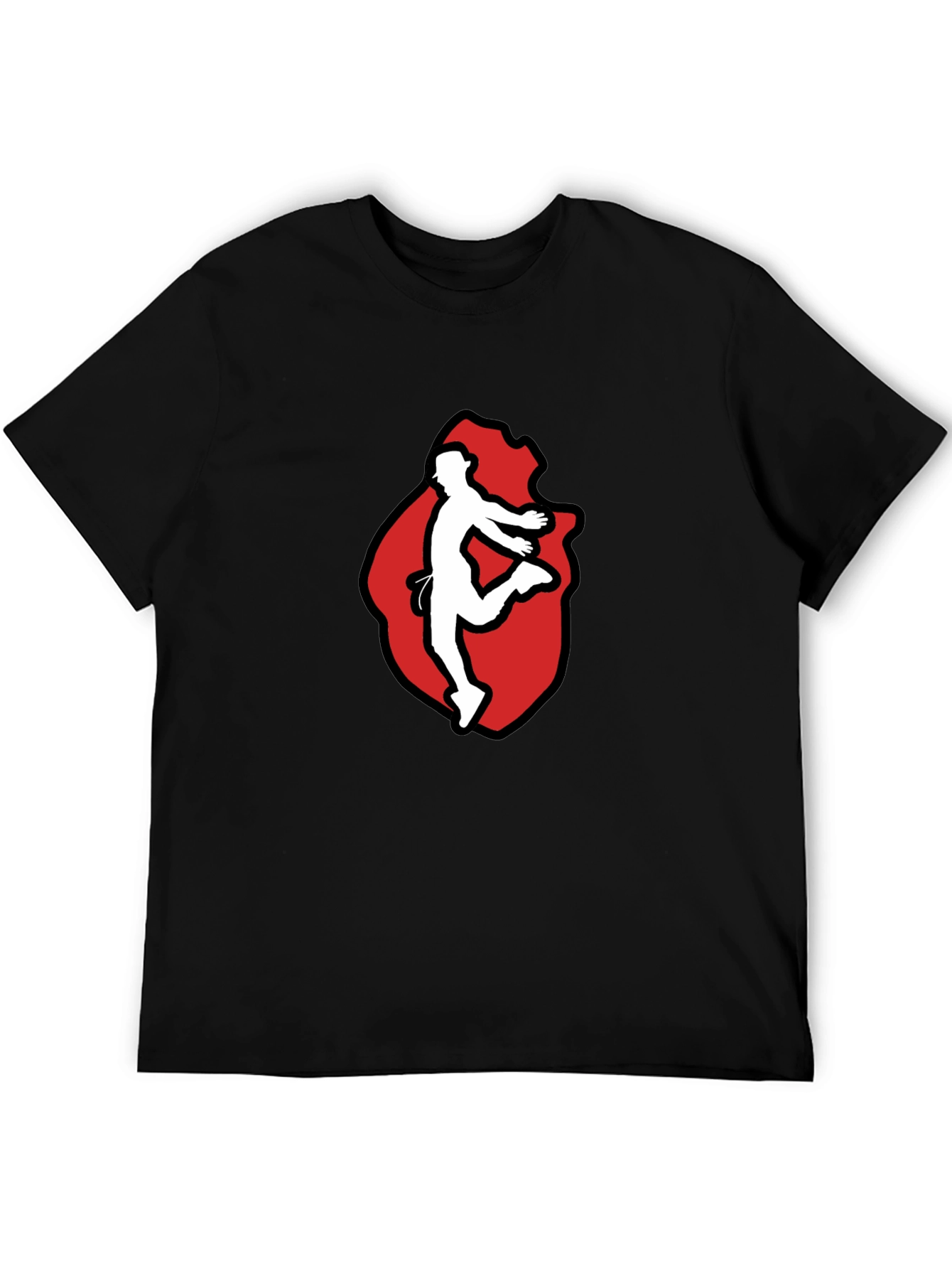Black T-Shirt with Dancer Graphic