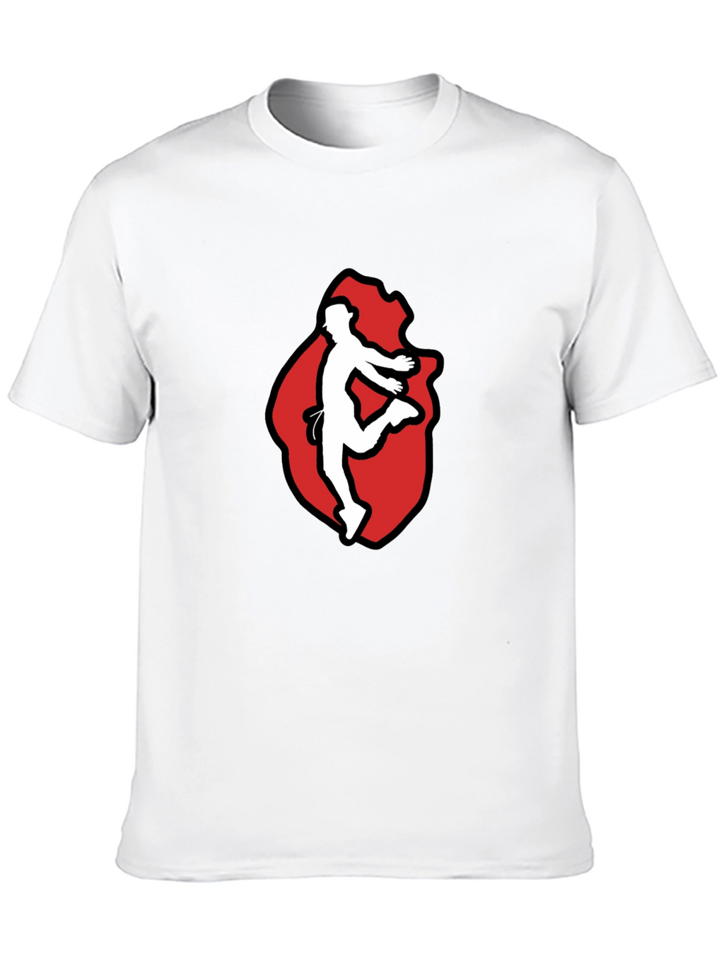 Black T-Shirt with Dancer Graphic