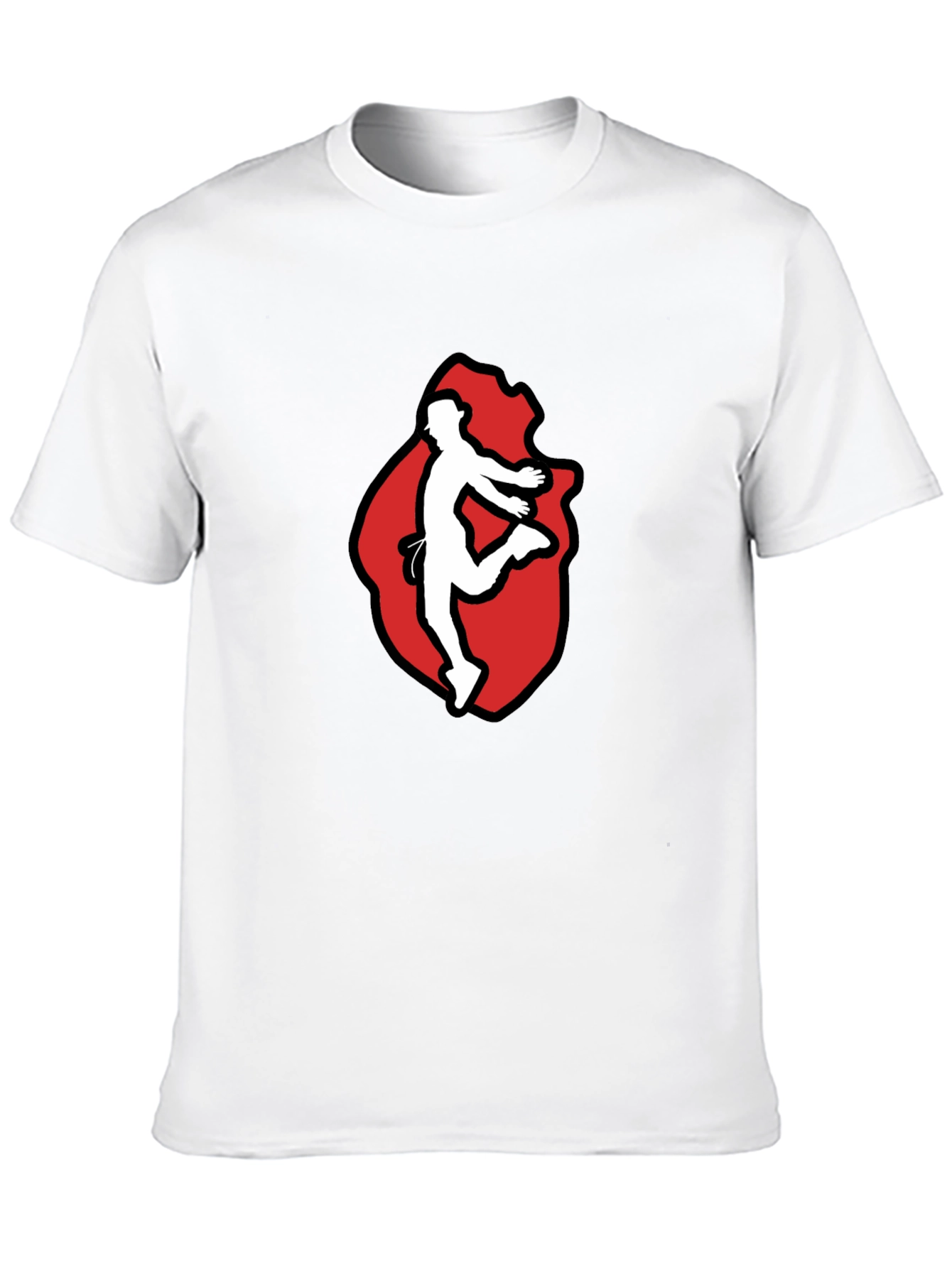 Black T-Shirt with Dancer Graphic