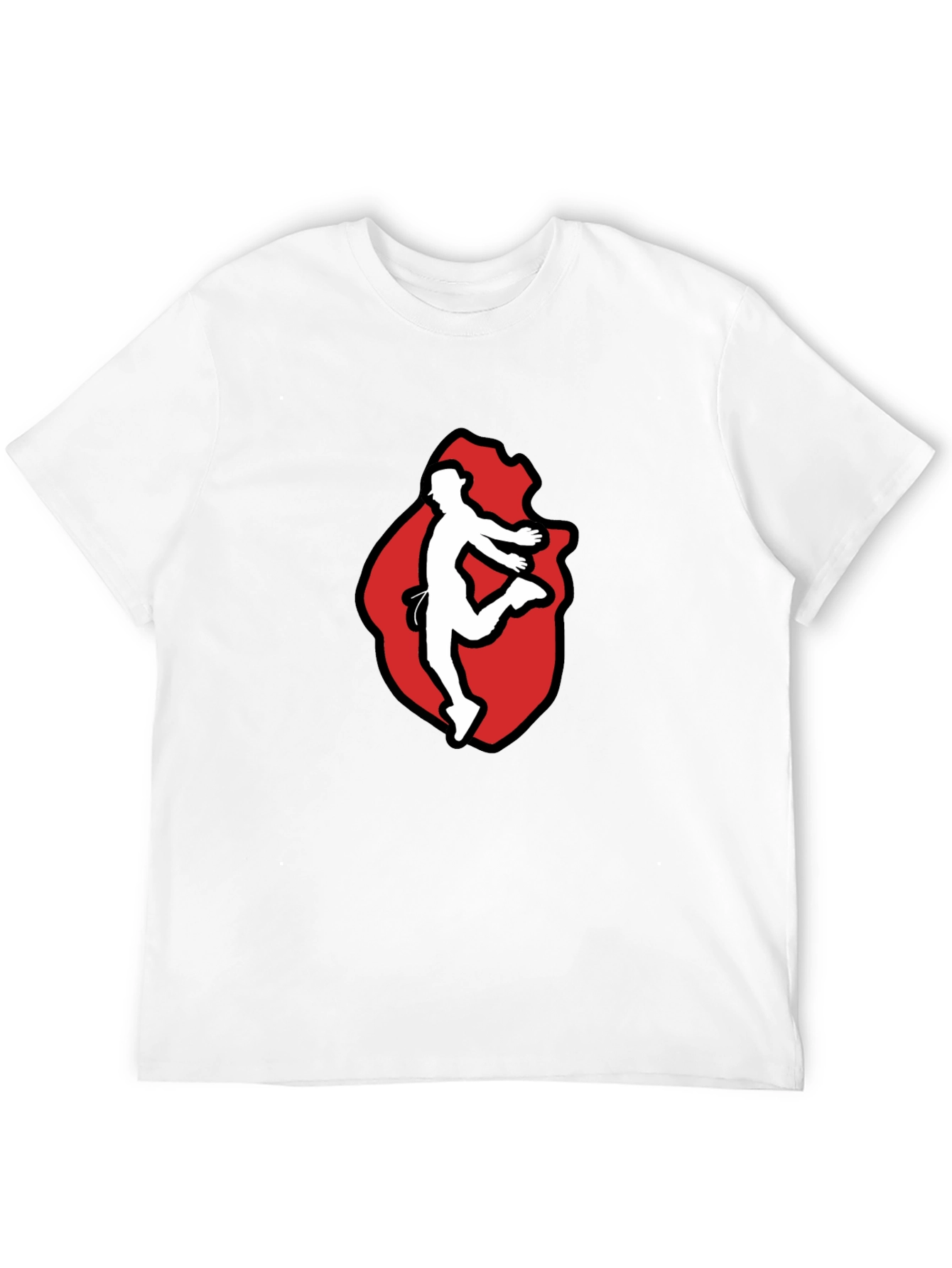 Black T-Shirt with Dancer Graphic