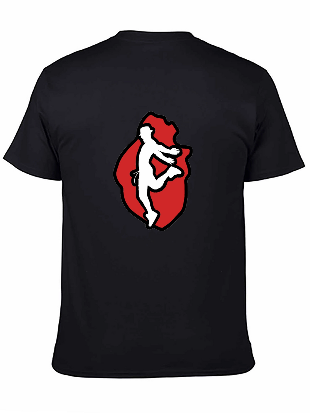 Black T-Shirt with Dancer Graphic