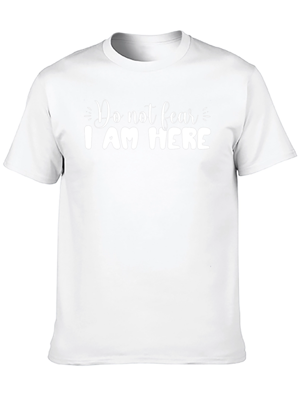 Do Not Fear I Am Here Black Tee