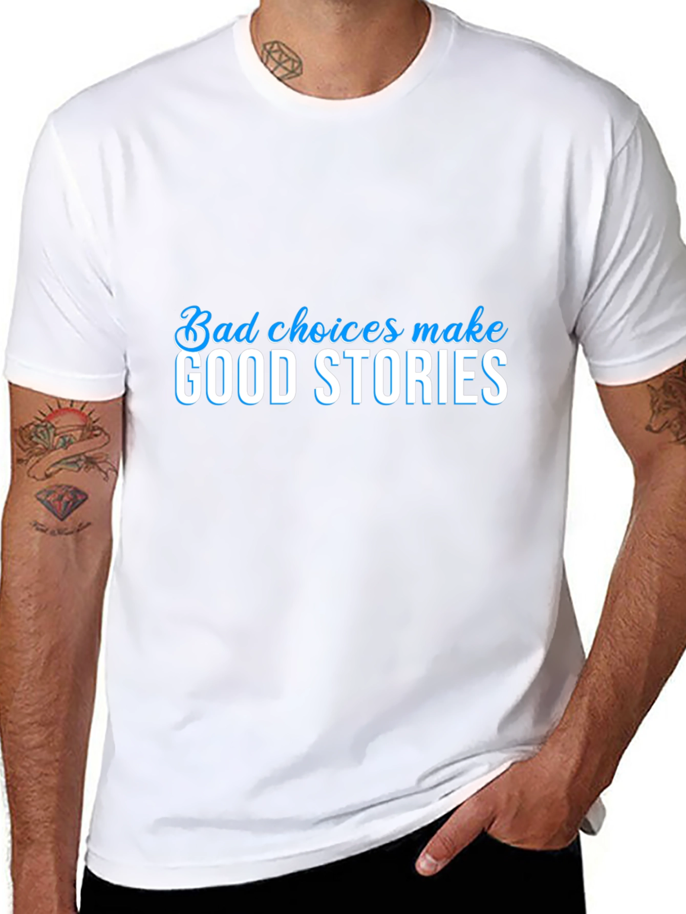 Bad Choices Make Good Stories Black Graphic Tee