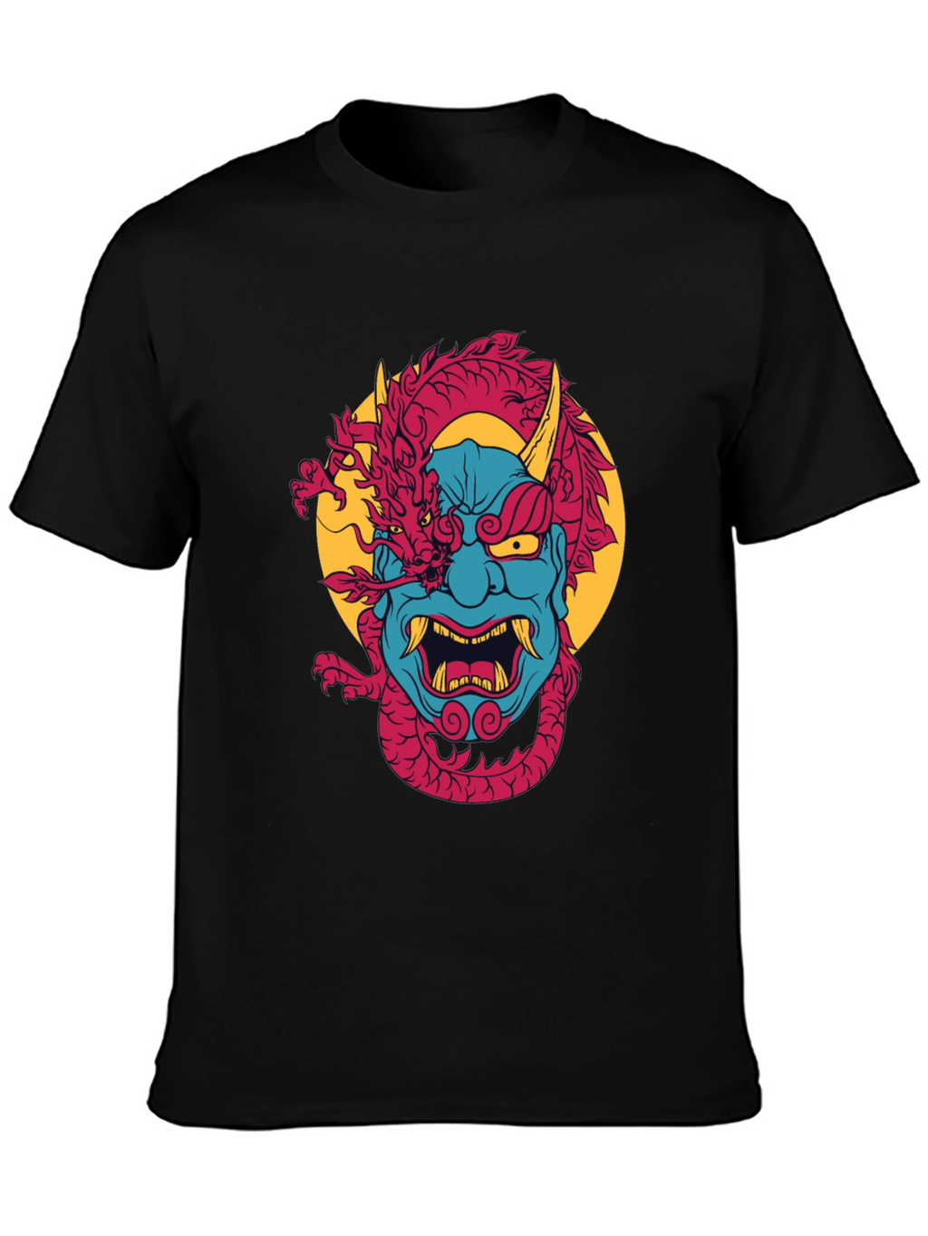 Dragon Oni Graphic Black T-Shirt
