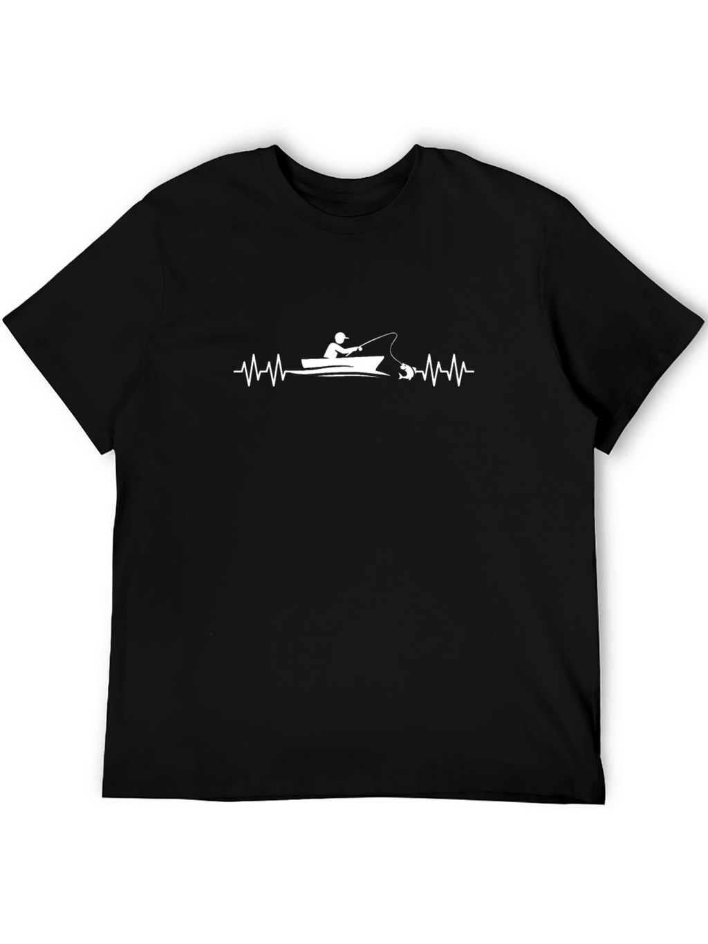 Fishing Heartbeat T-Shirt - Fisherman Gift
