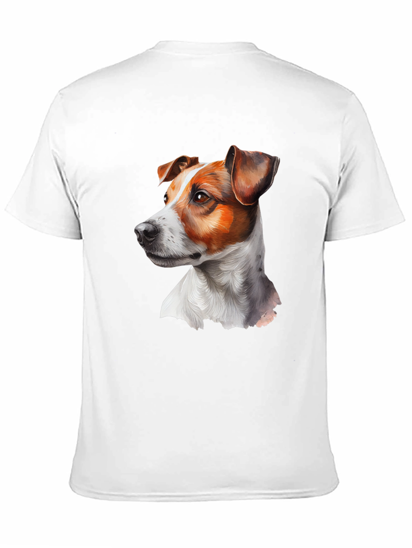 Dog Portrait Graphic Tee - Black