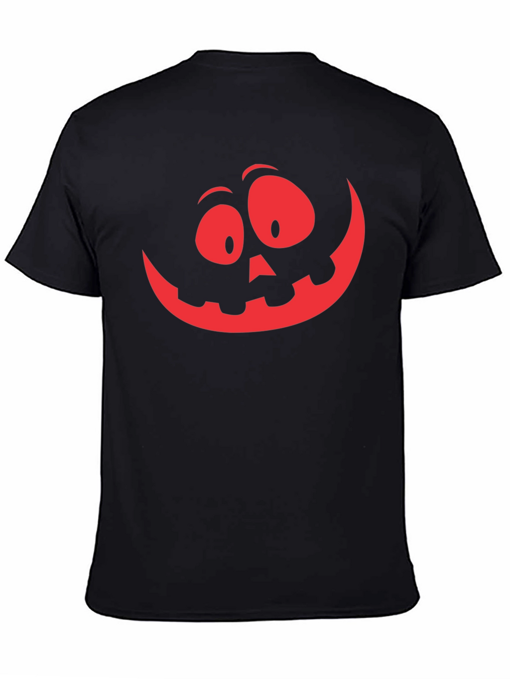 Spooky Pumpkin Face Graphic Tee - Halloween Shirt