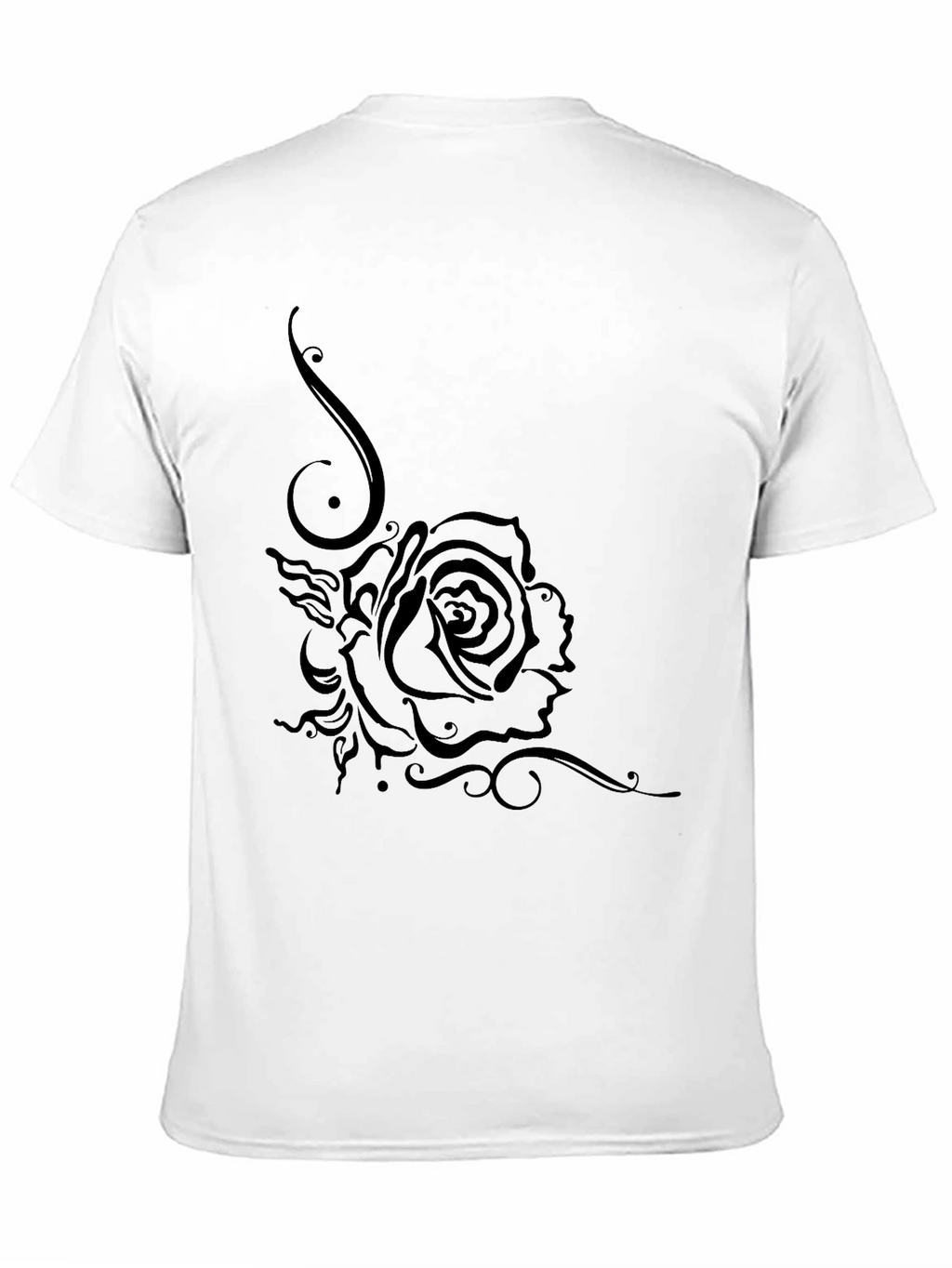 Black Rose Graphic T-Shirt - Casual Style