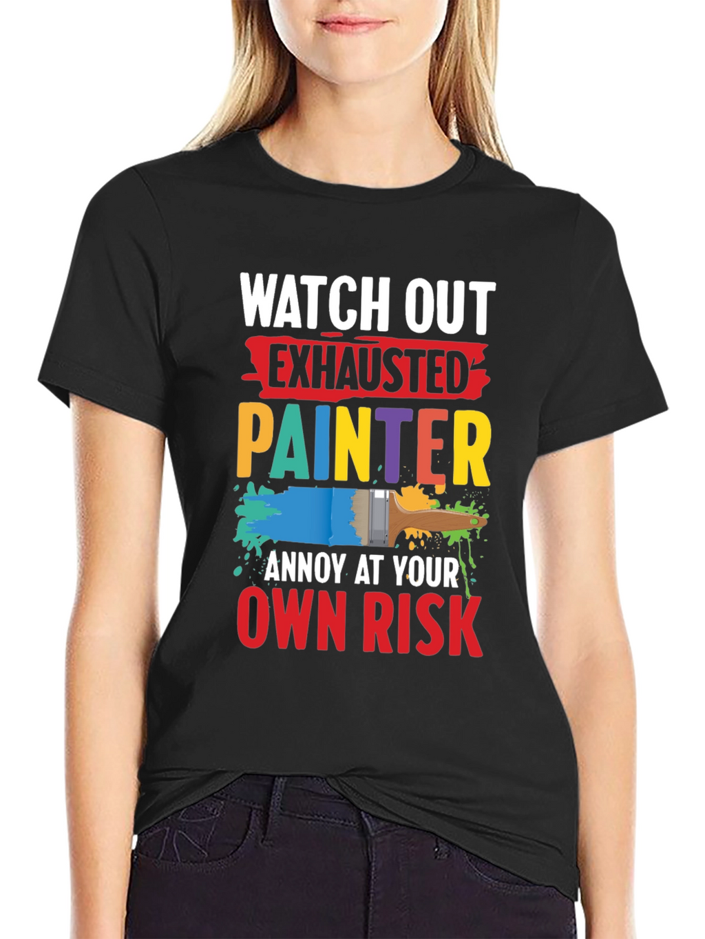 Exhausted Painter Graphic T-Shirt