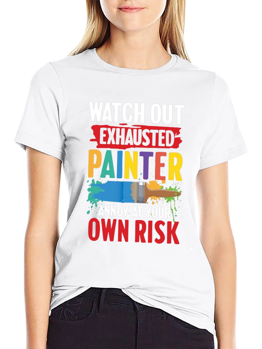 Exhausted Painter Graphic T-Shirt