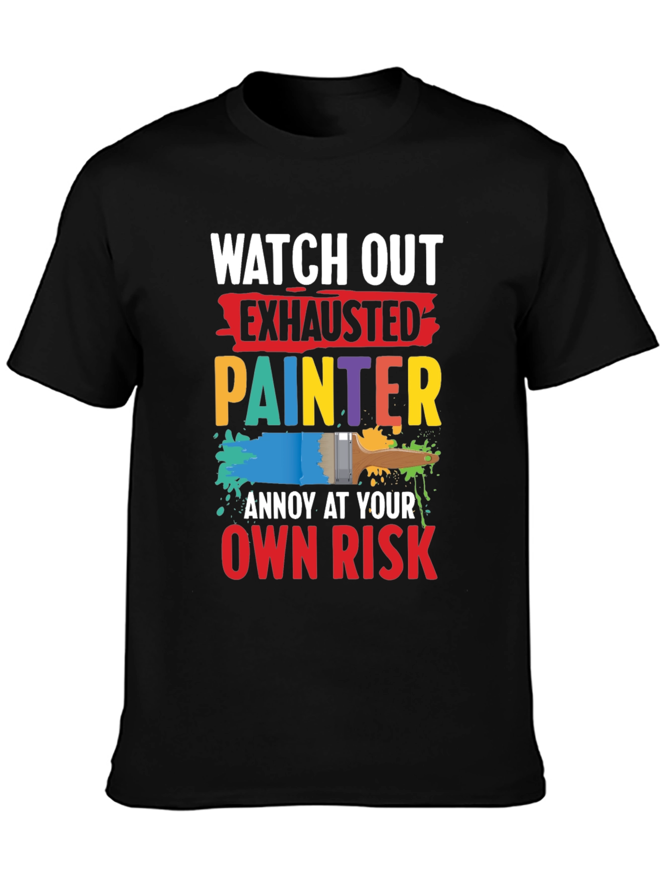Exhausted Painter Graphic T-Shirt