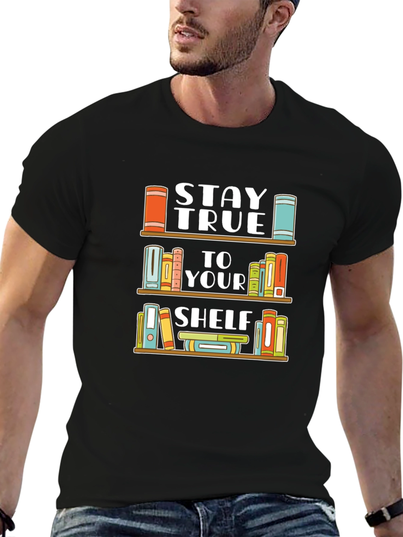 Stay True To Your Shelf Black T-Shirt