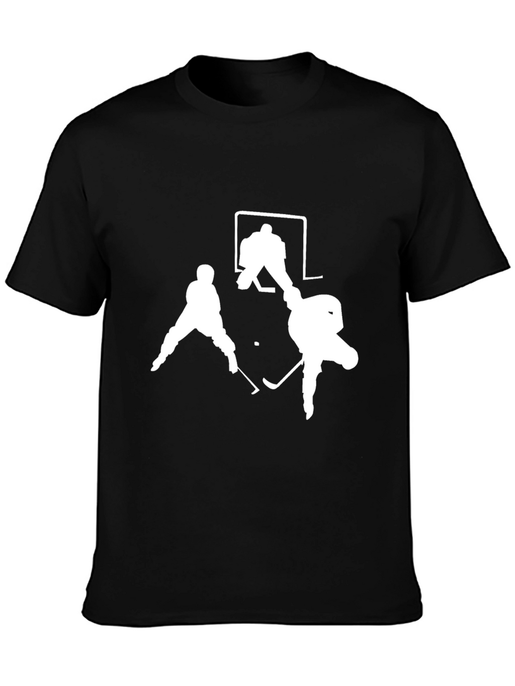 Hockey Silhouette Black Tee