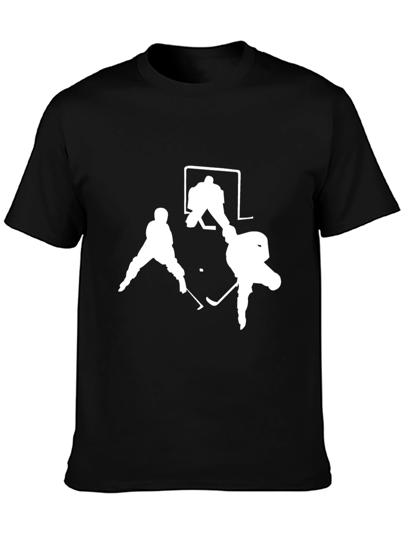 Hockey Silhouette Black Tee