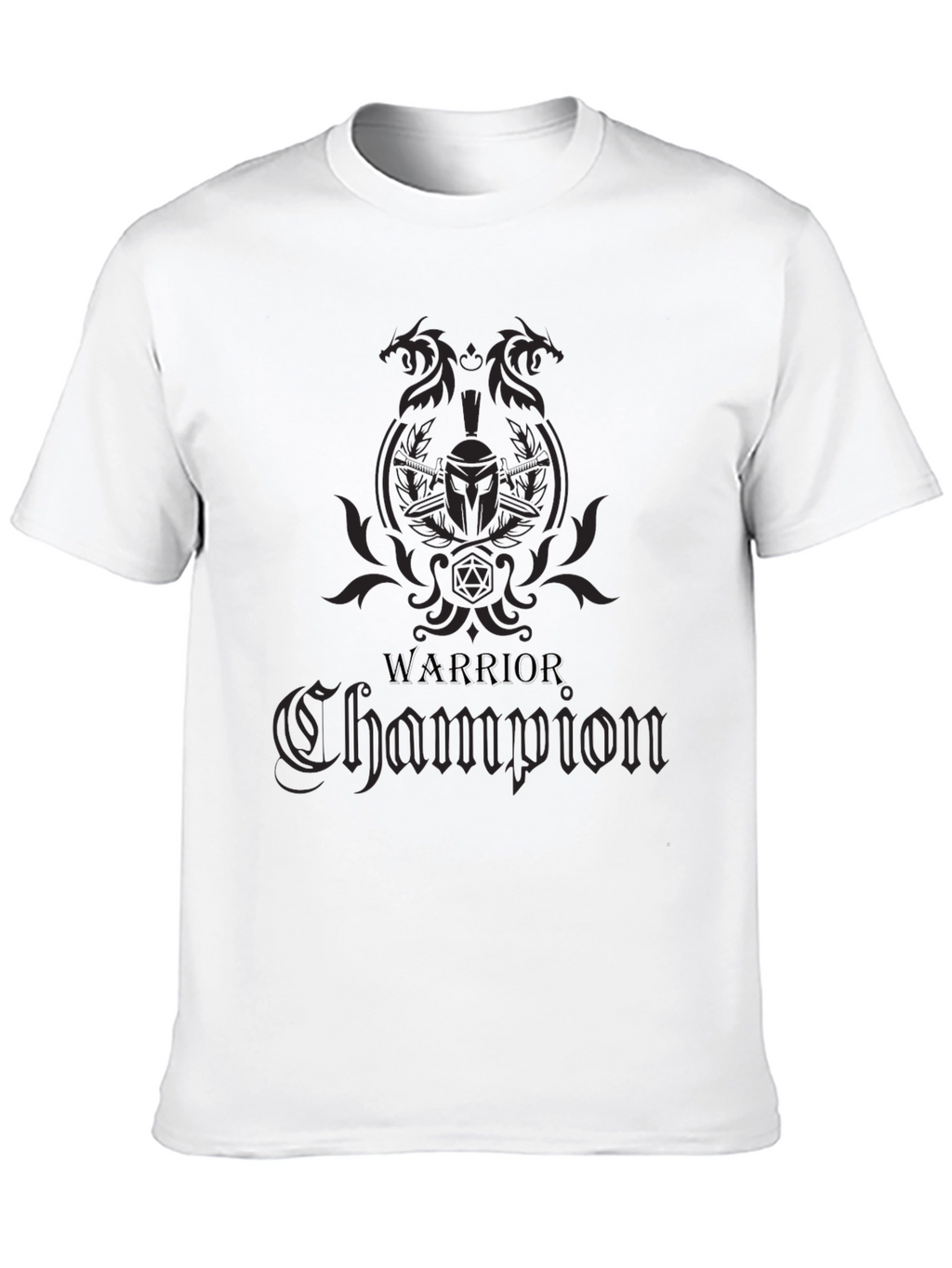 Warrior Champion Graphic T-Shirt - Black