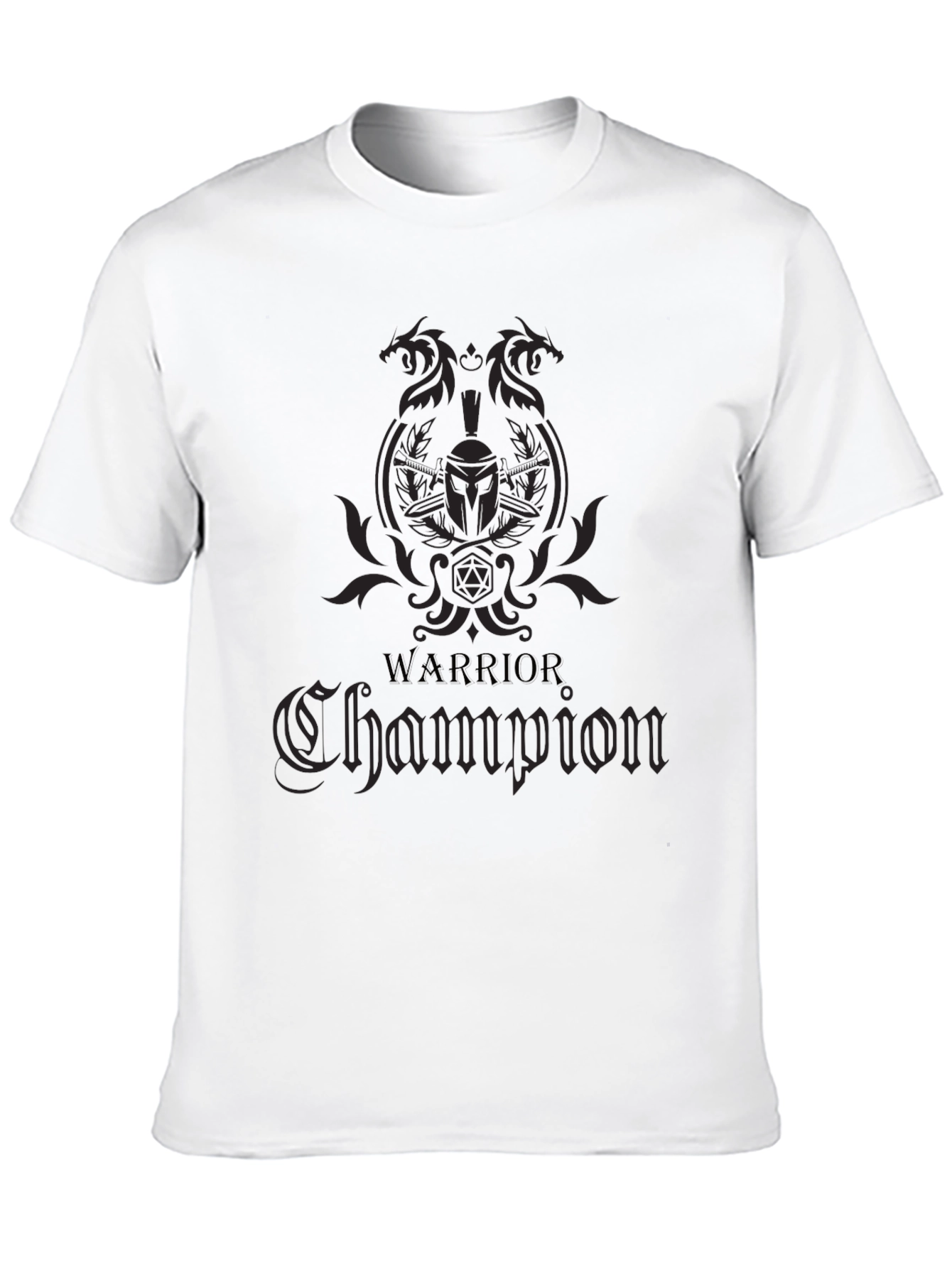Warrior Champion Graphic T-Shirt - Black