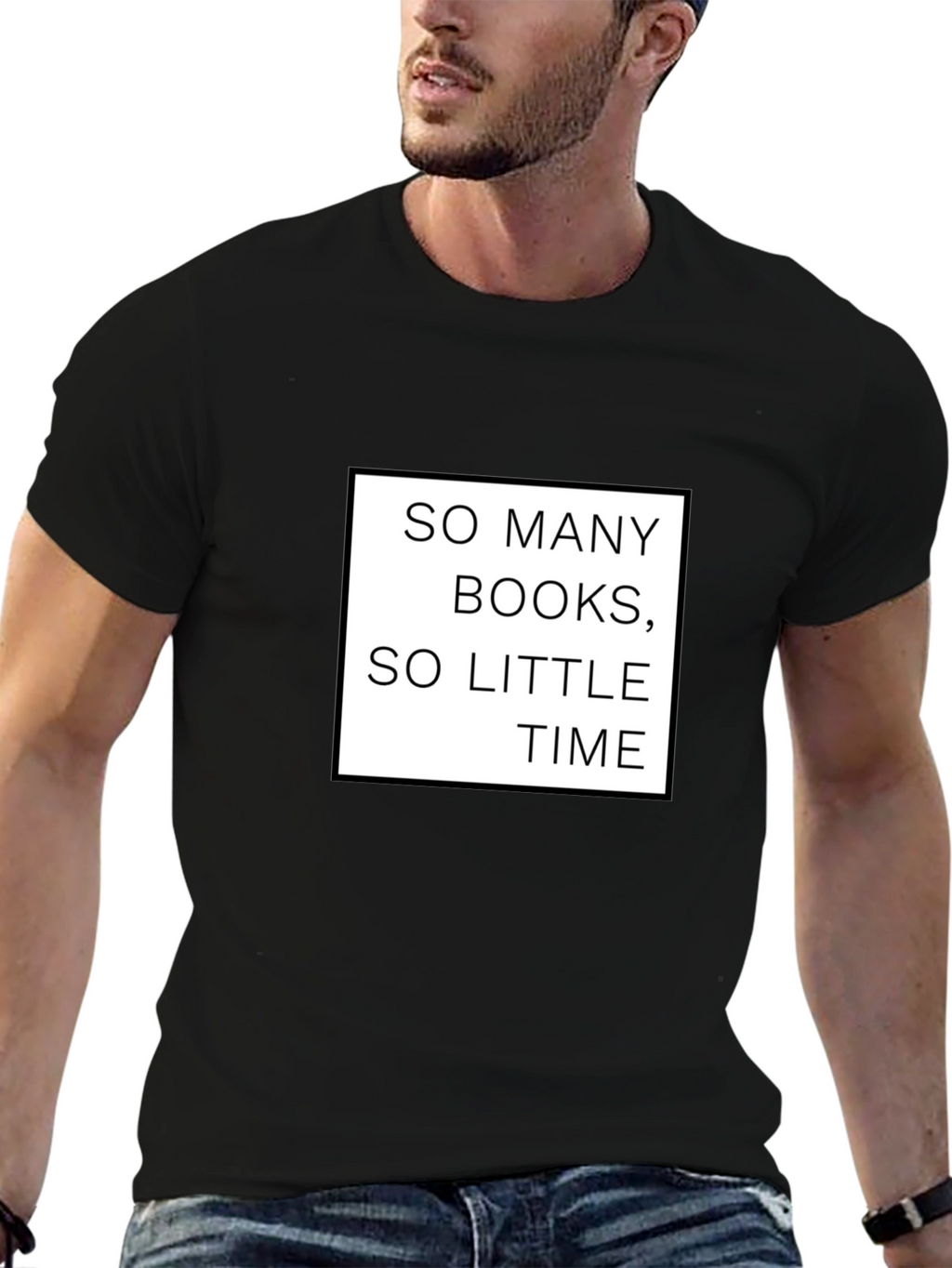 So Many Books So Little Time Black T-Shirt