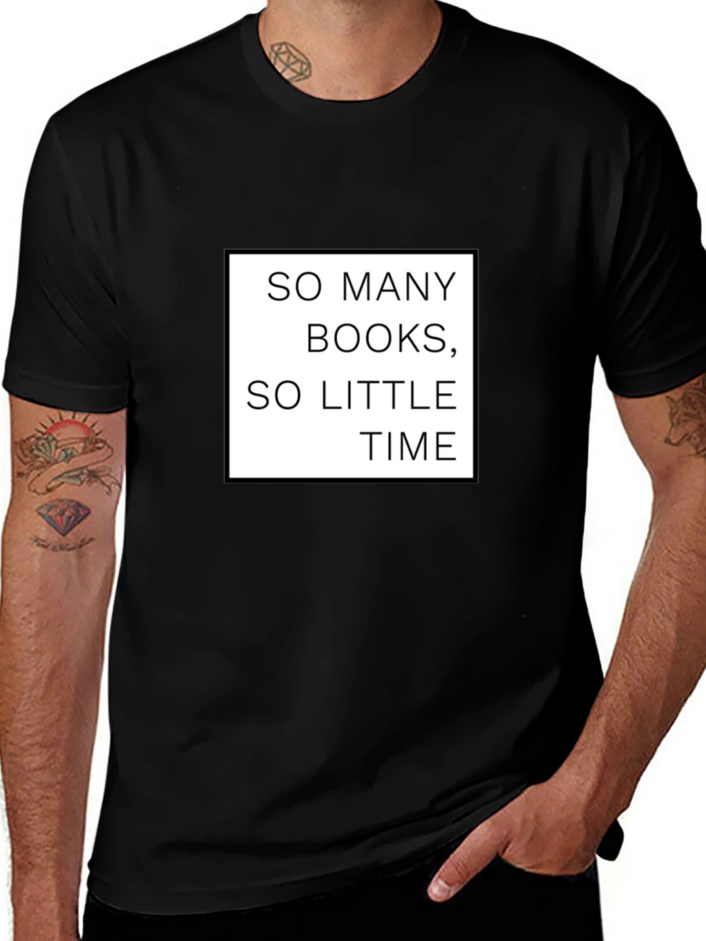 So Many Books So Little Time Black T-Shirt
