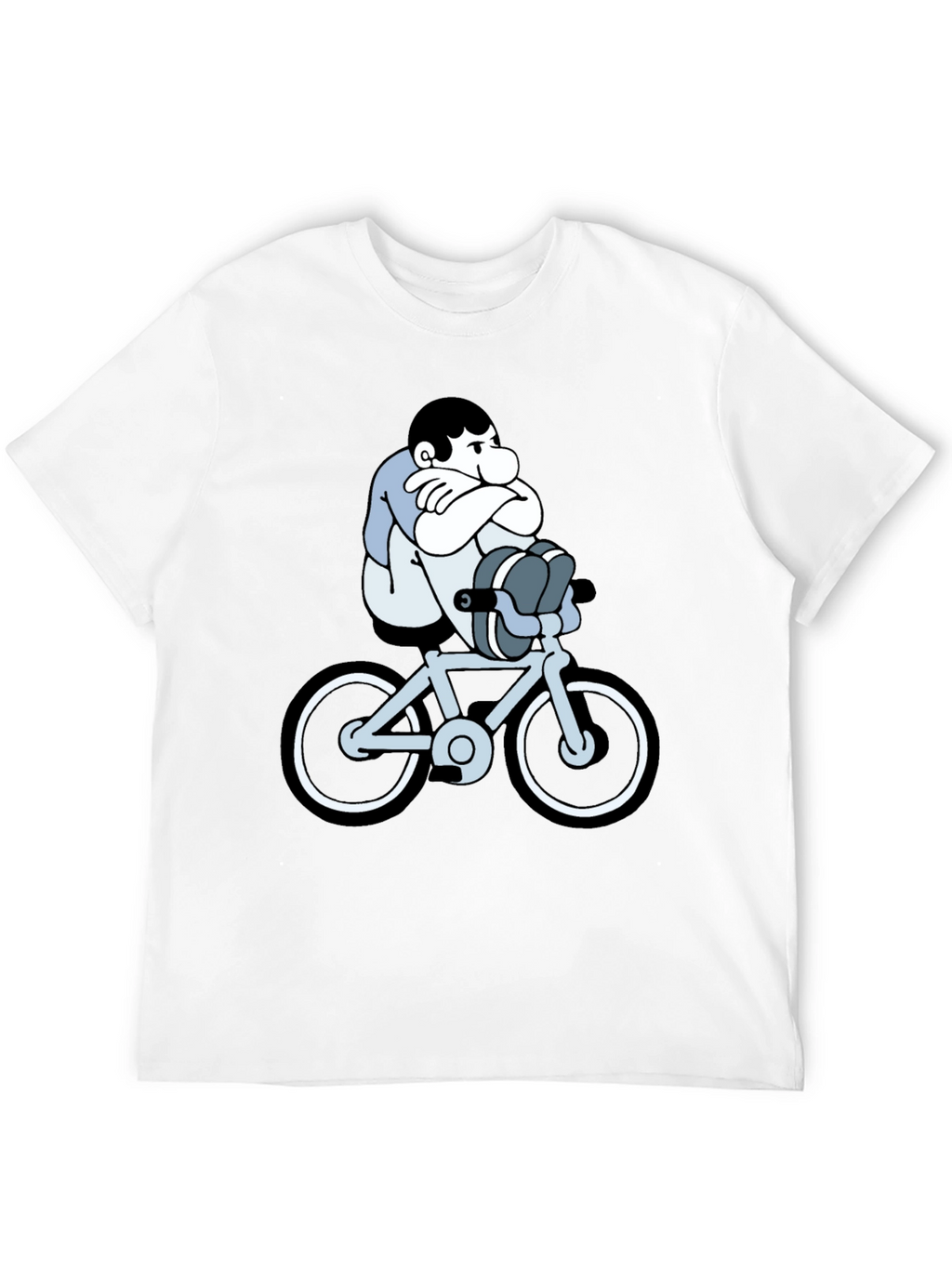 Cartoon Biker T-Shirt - Unisex Black Tee