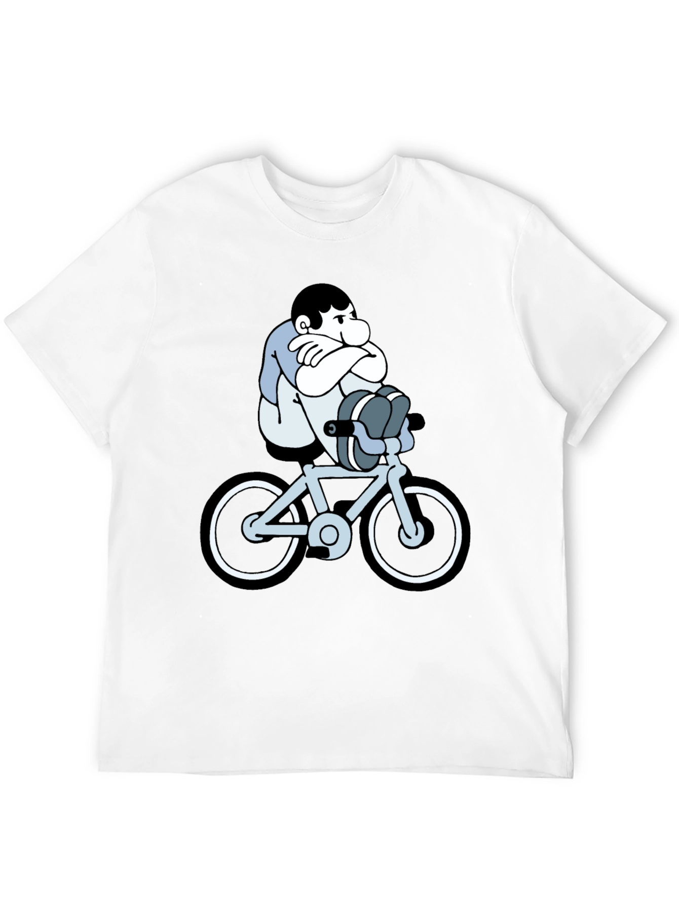 Cartoon Biker T-Shirt - Unisex Black Tee