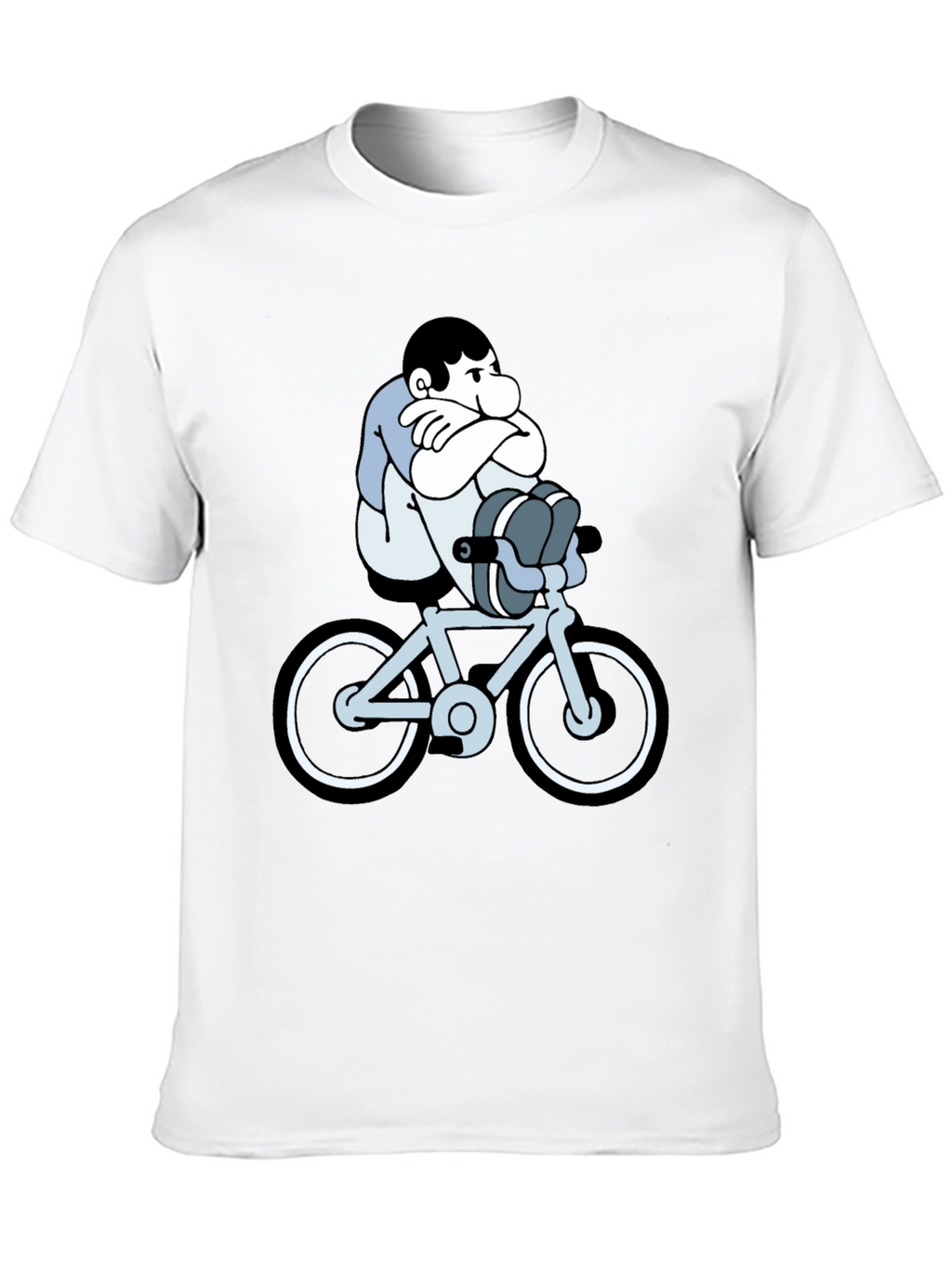 Cartoon Biker T-Shirt - Unisex Black Tee