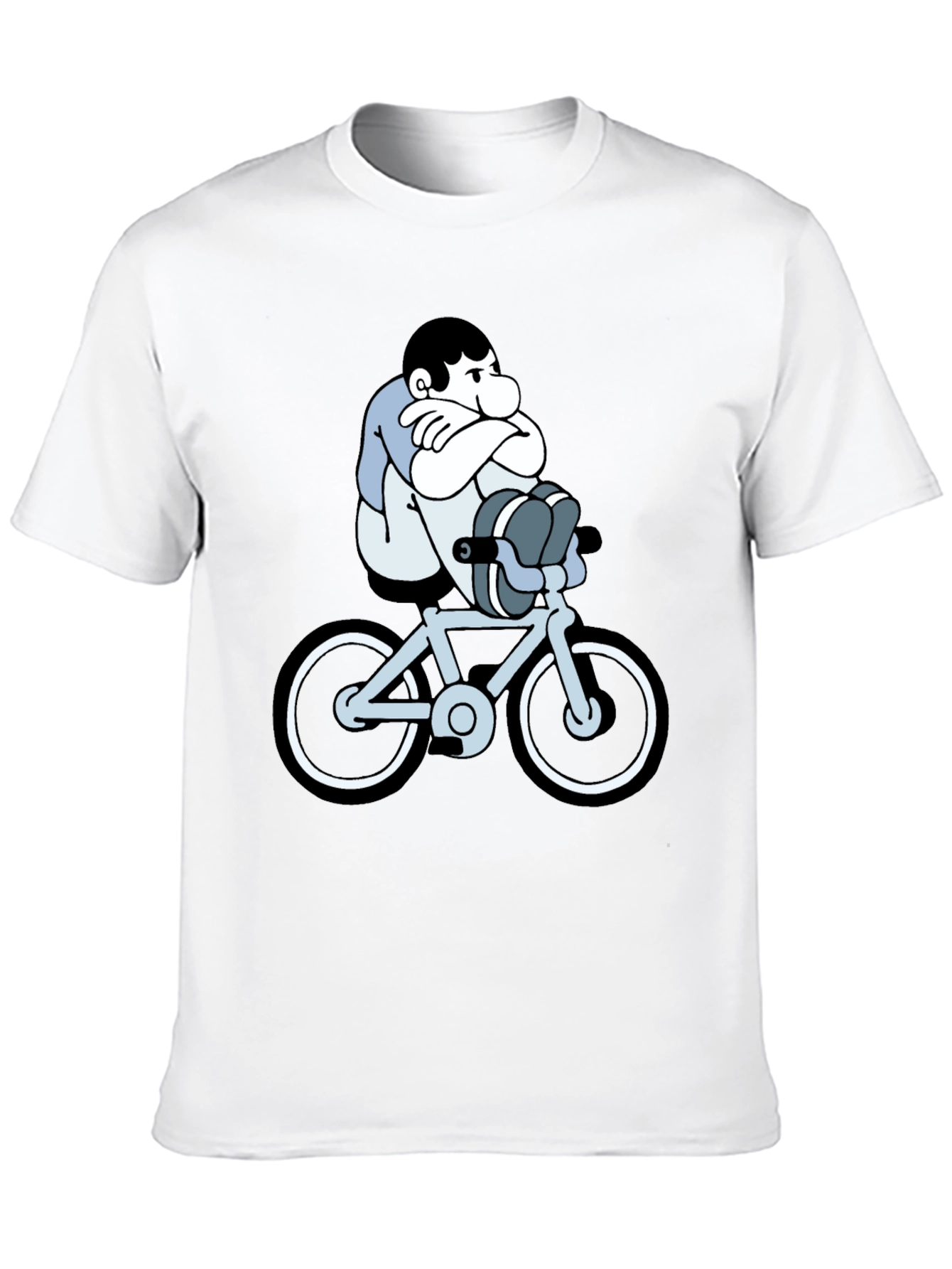 Cartoon Biker T-Shirt - Unisex Black Tee