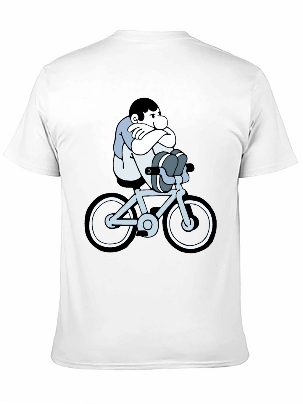 Cartoon Biker T-Shirt - Unisex Black Tee