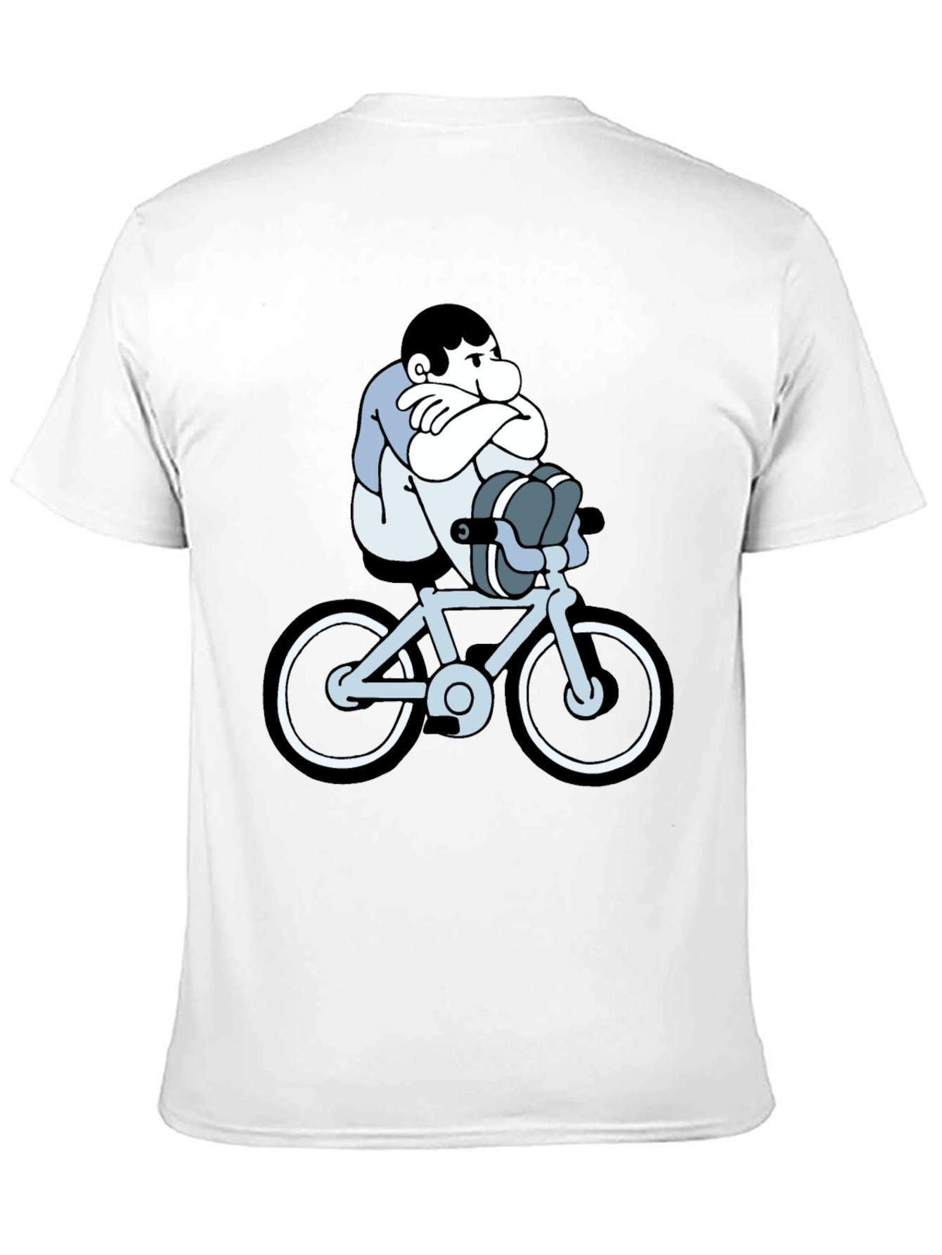 Cartoon Biker T-Shirt - Unisex Black Tee
