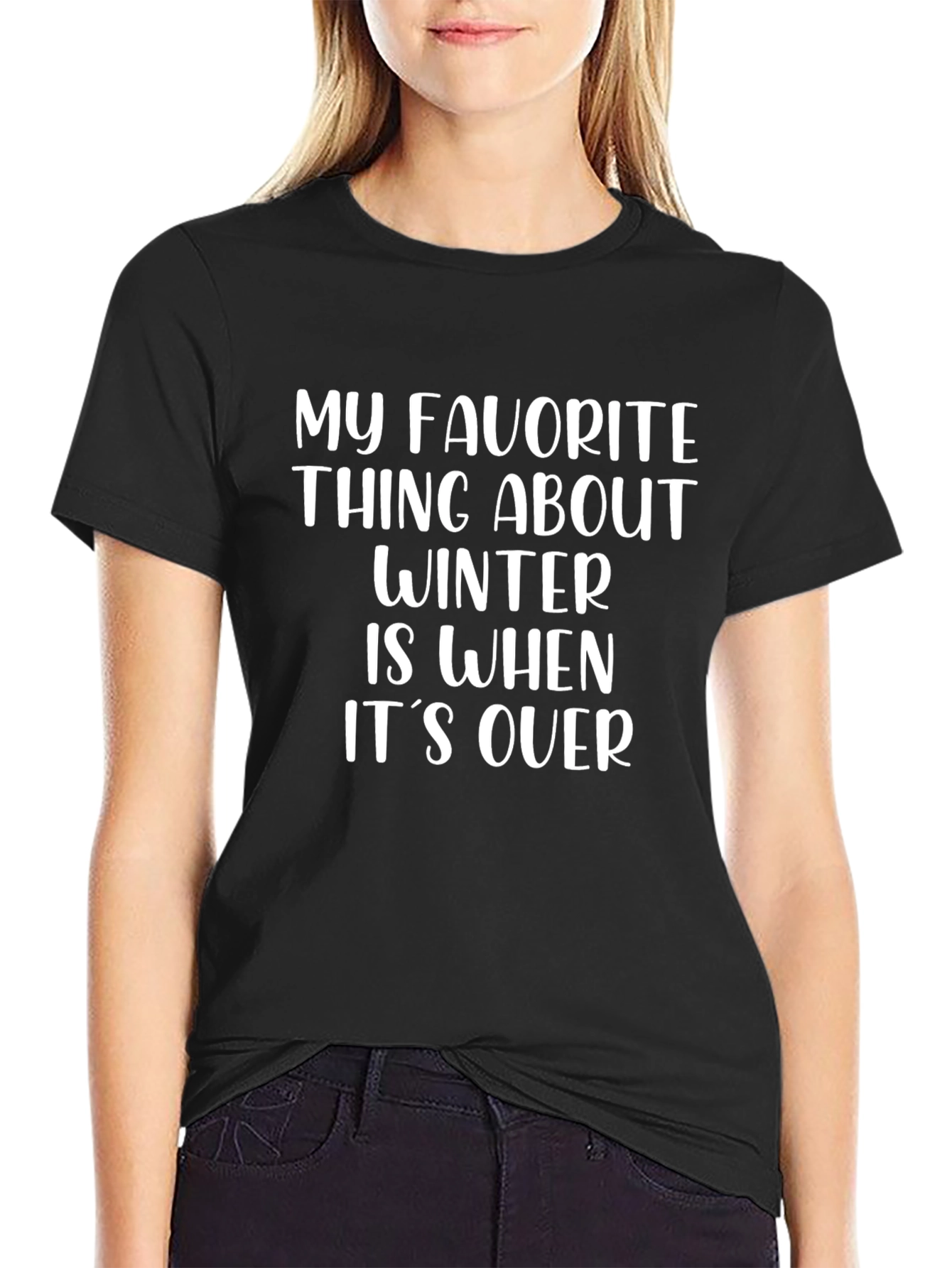 Funny Winter T-Shirt - My Favorite Thing About Winter
