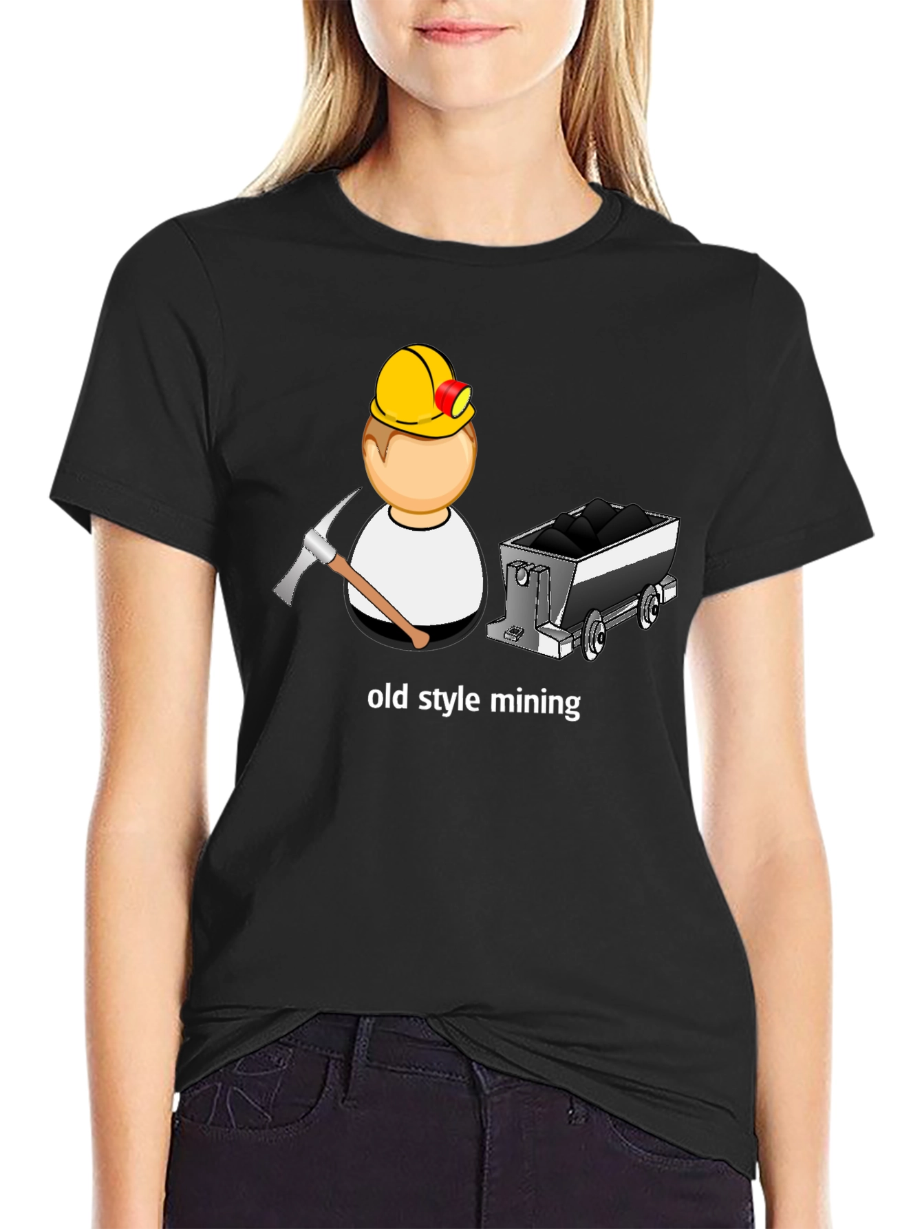 Old Style Mining Black T-Shirt