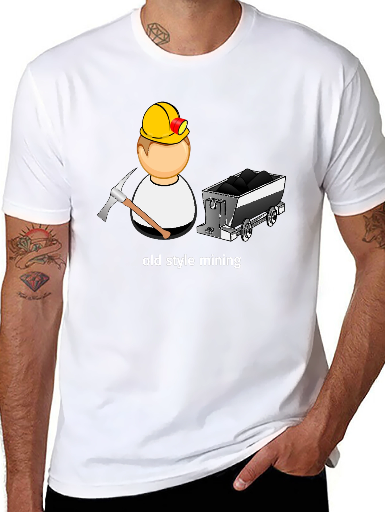 Old Style Mining Black T-Shirt