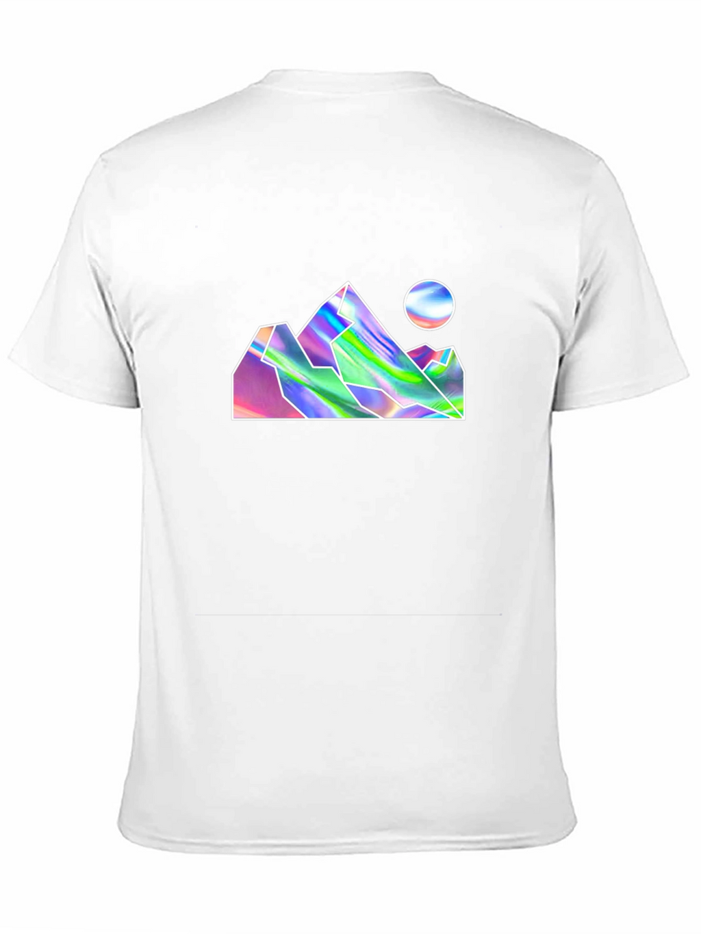 Holographic Mountains Black T-Shirt