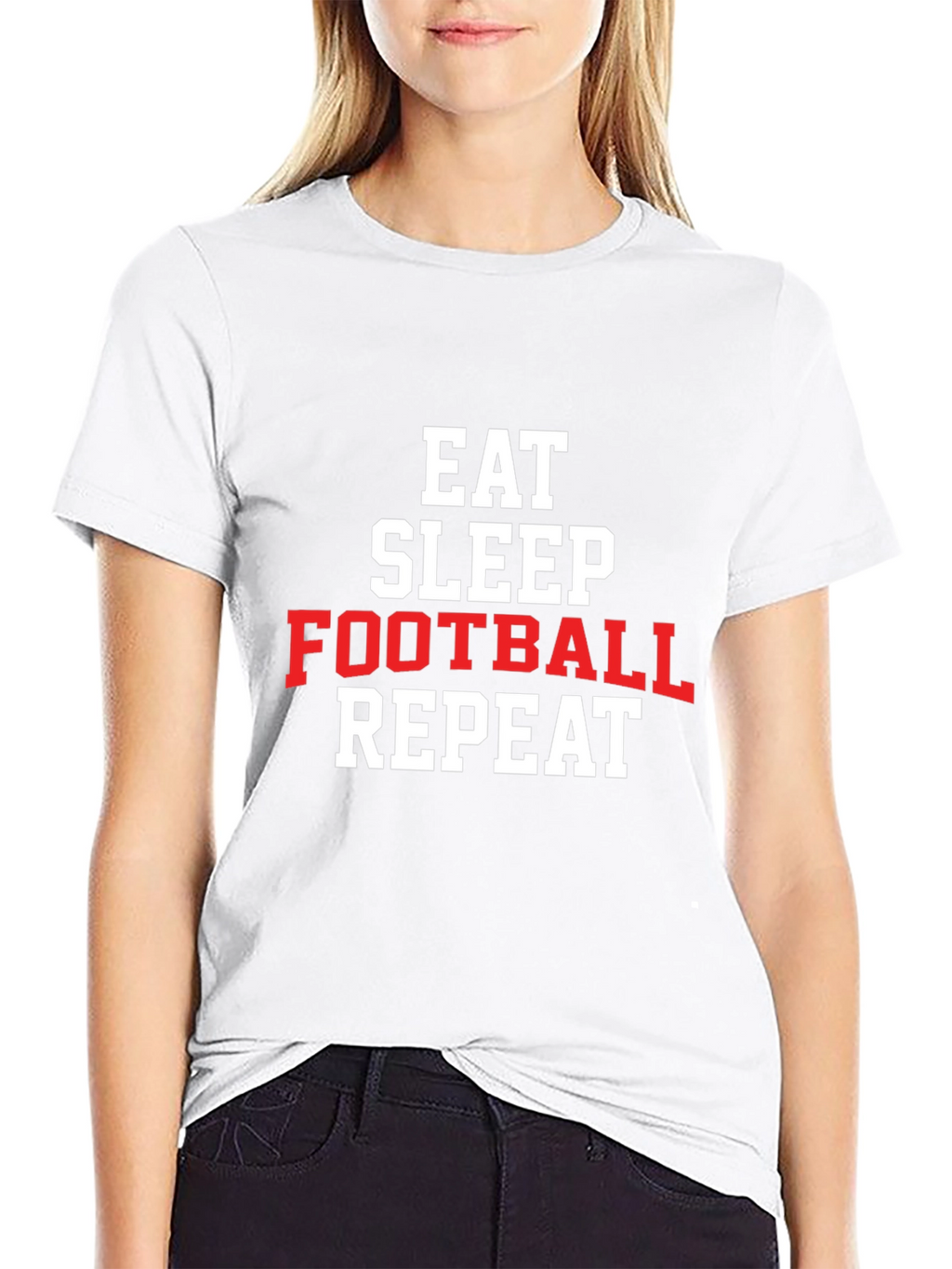 Eat Sleep Football Repeat T-Shirt