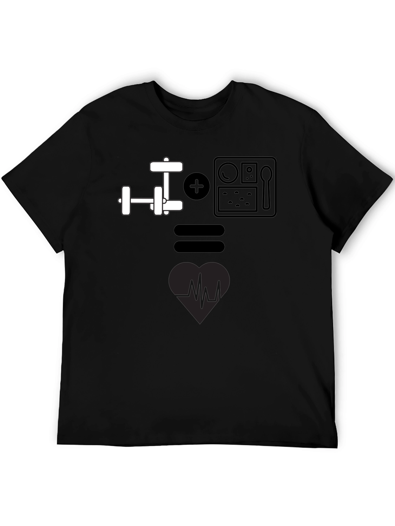 Fitness Formula T-Shirt: Workout + Food = Healthy Heart