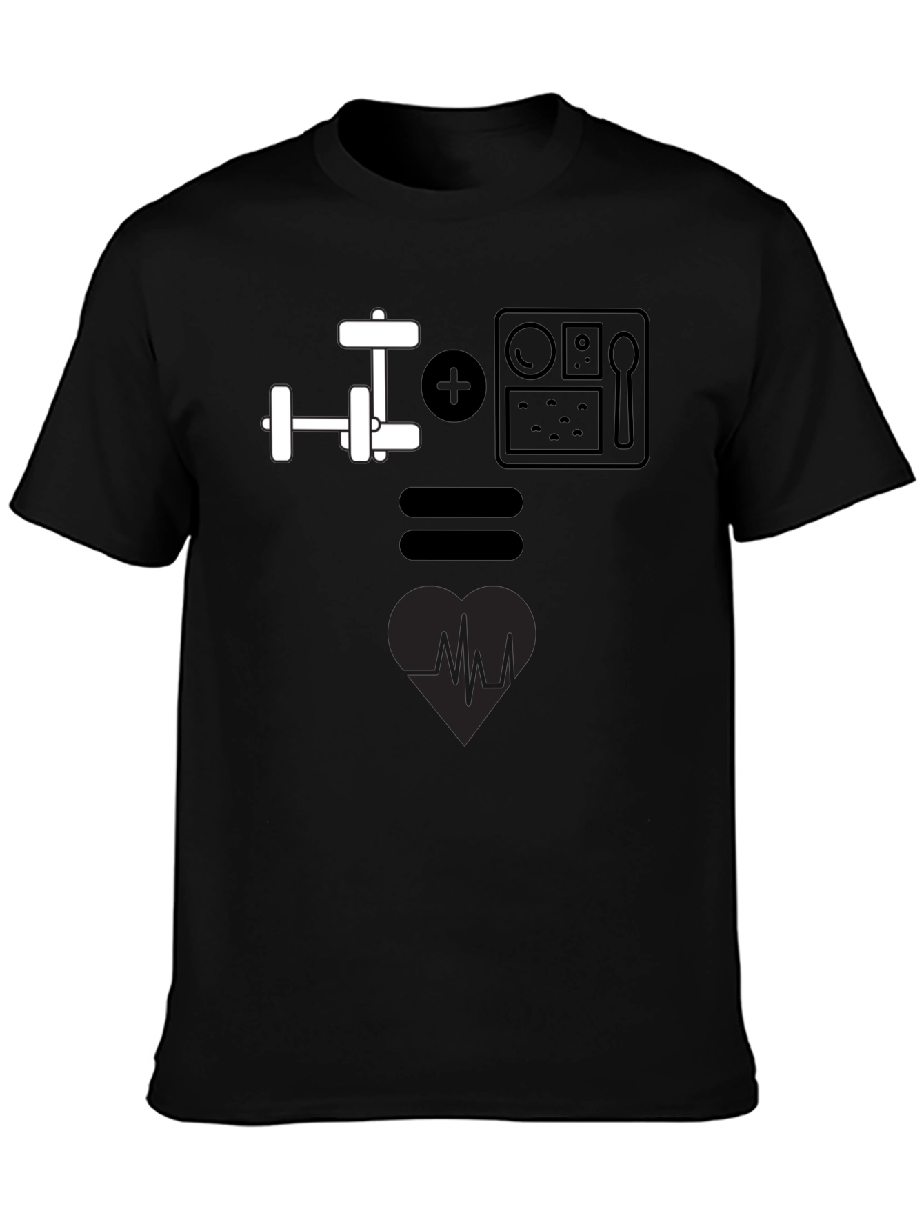 Fitness Formula T-Shirt: Workout + Food = Healthy Heart