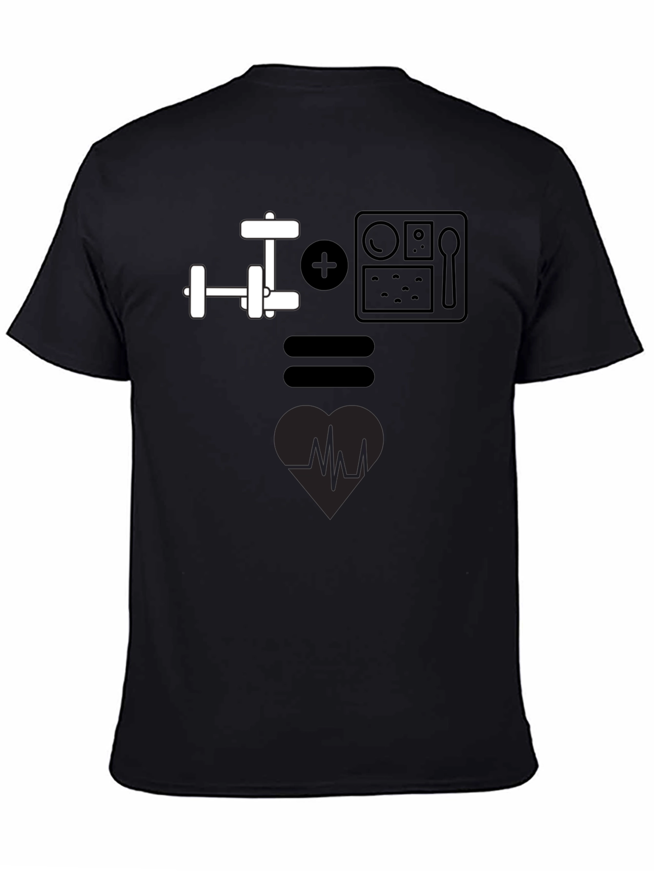 Fitness Formula T-Shirt: Workout + Food = Healthy Heart