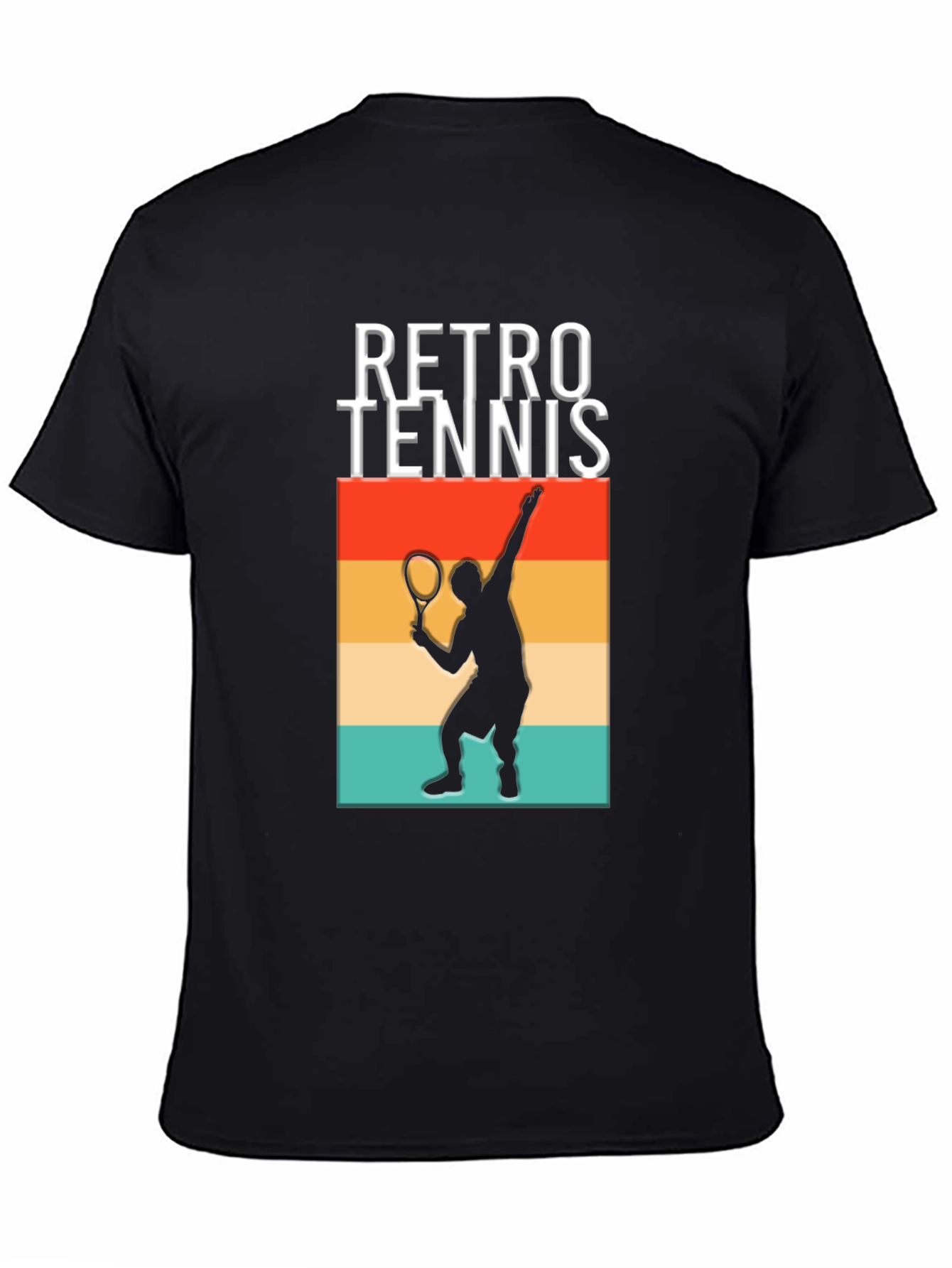 Retro Tennis Player Graphic T-Shirt