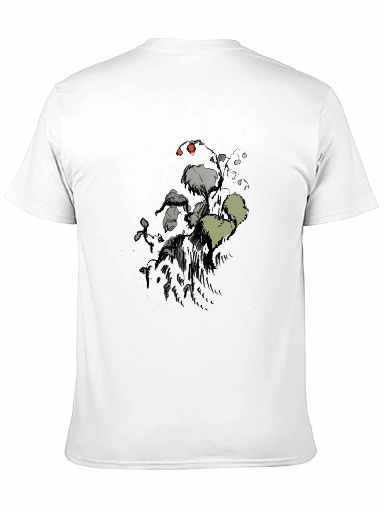 Mens Black Graphic Print Short Sleeve T-Shirt
